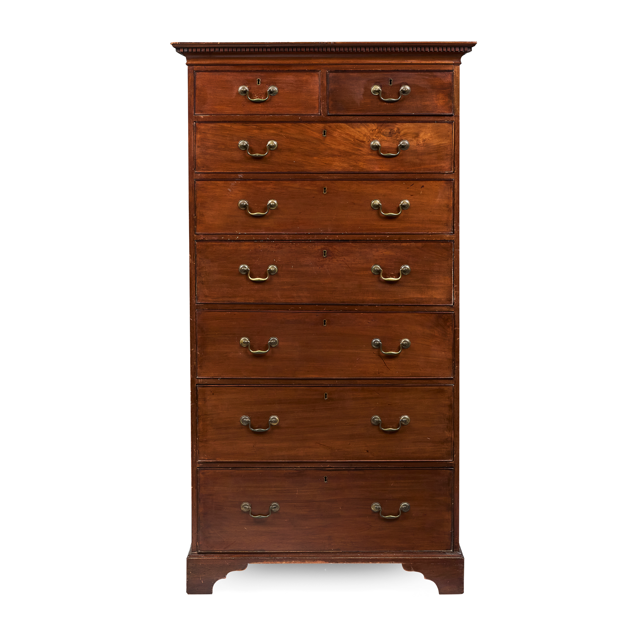 IRISH GEORGE III MAHOGANY TALLBOY