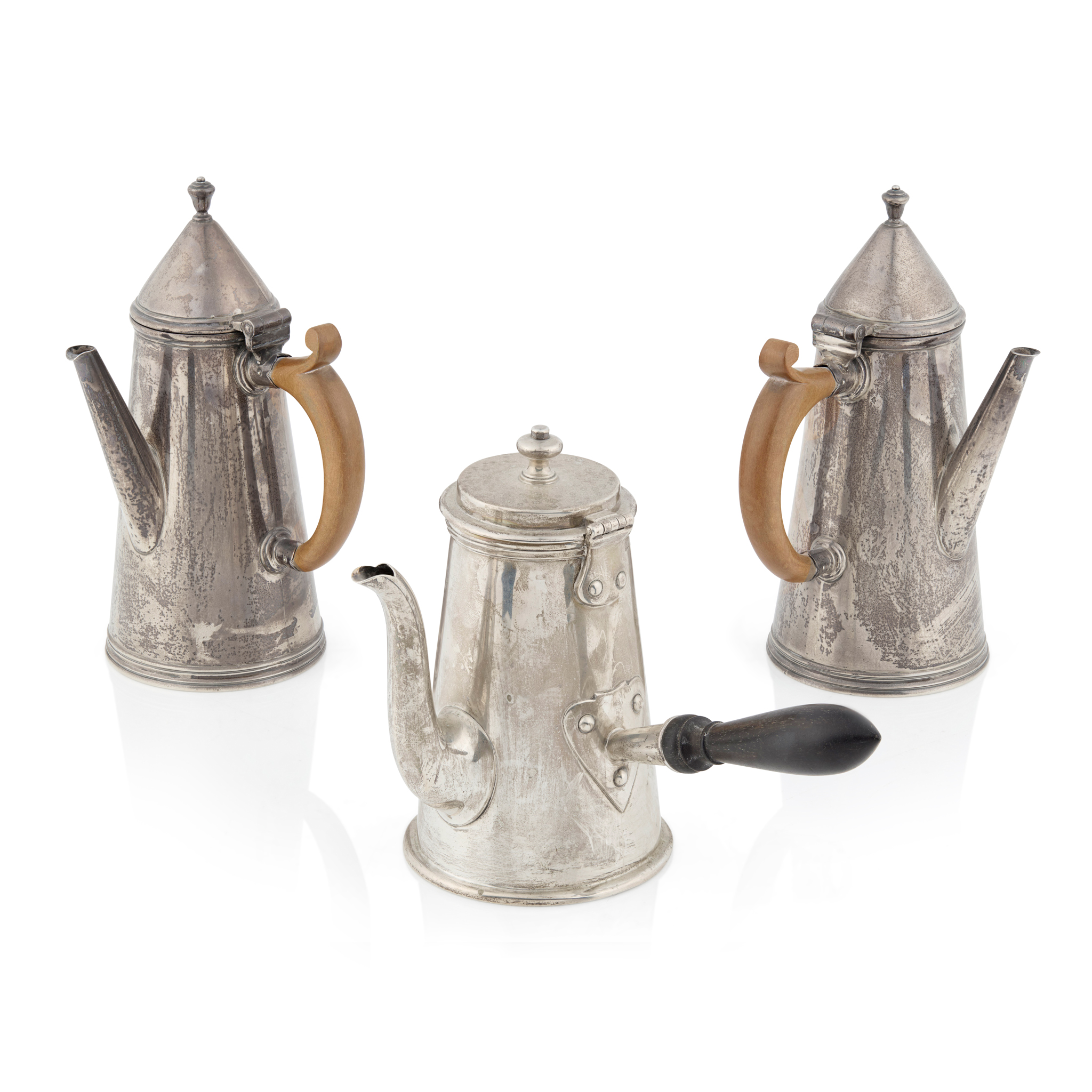 A GEORGE V CHOCOLATE POT