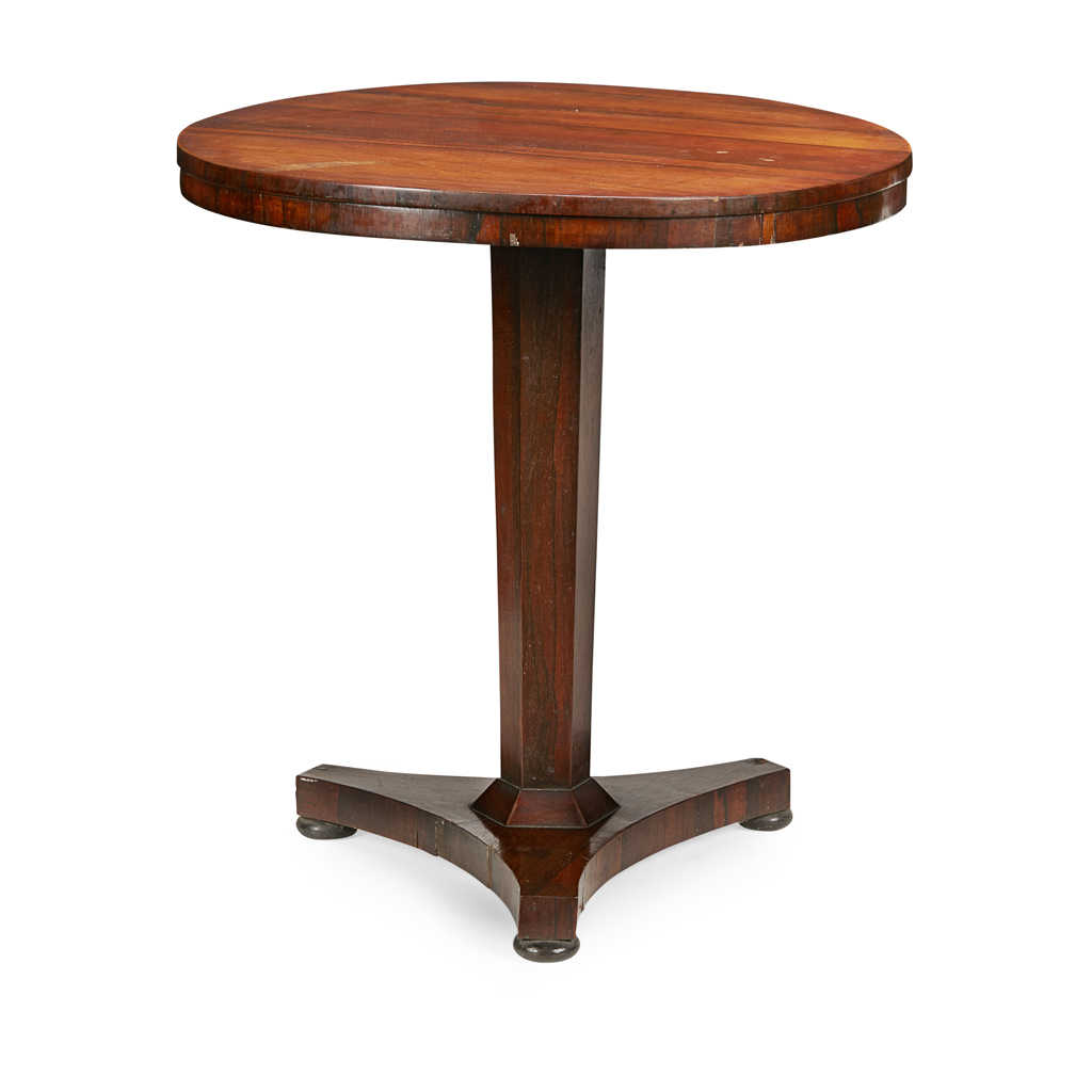 REGENCY ROSEWOOD PEDESTAL TABLE