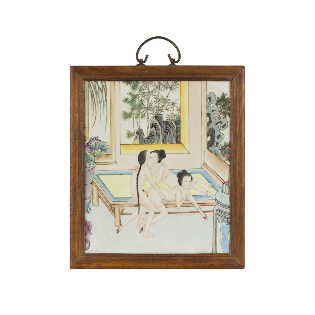 'EROTIC SUBJECT' PORCELAIN PANEL