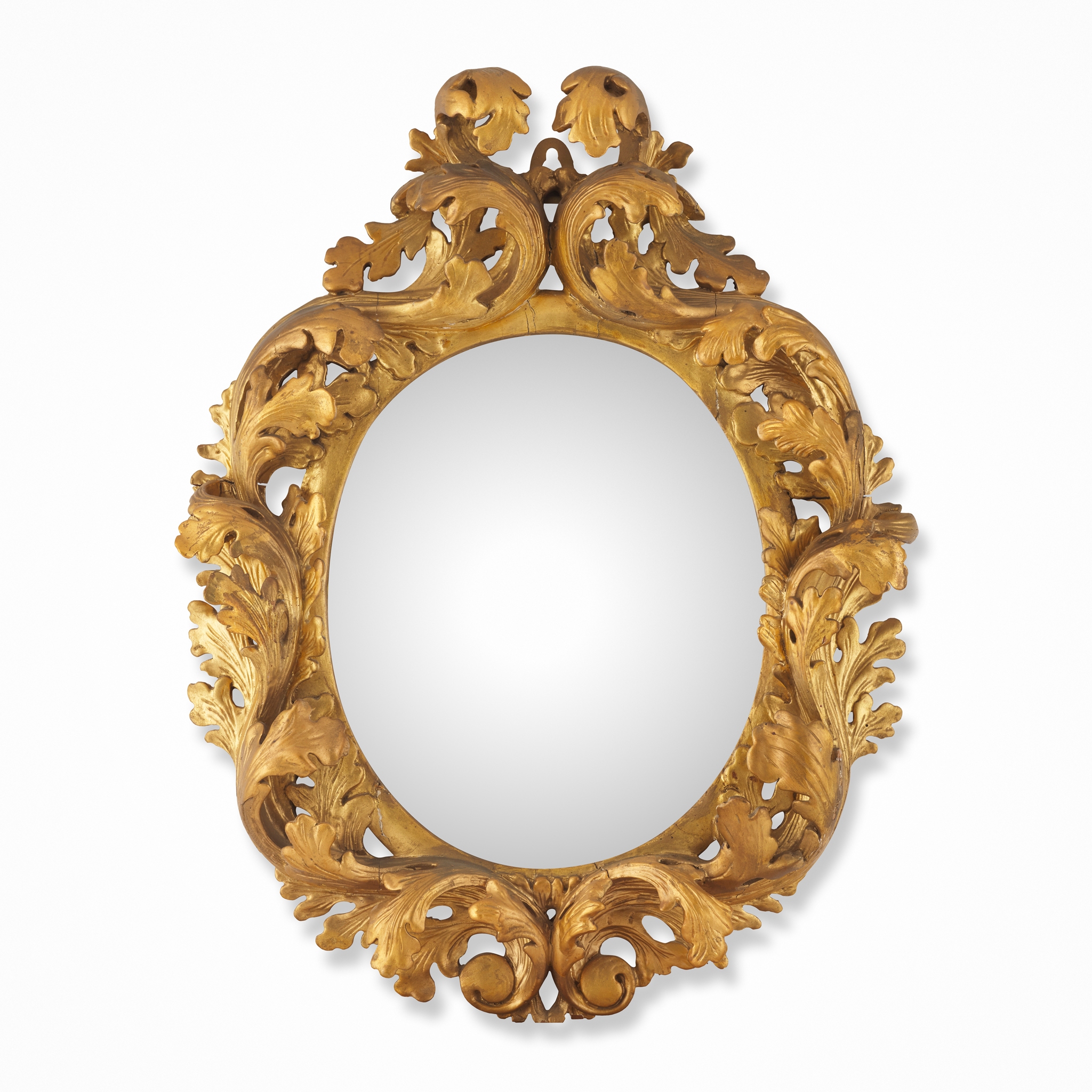 FLORENTINE CARVED GILTWOOD MIRROR