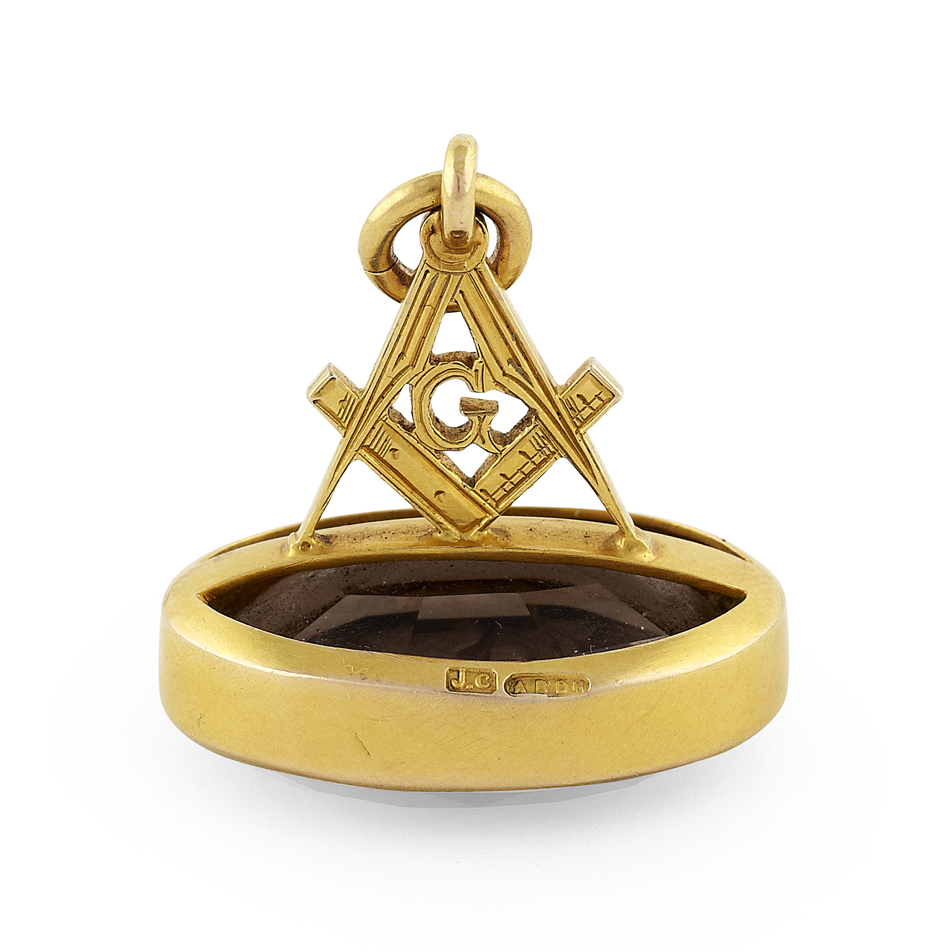 Aberdeen - a Scottish provincial gold mounted Masonic fob seal