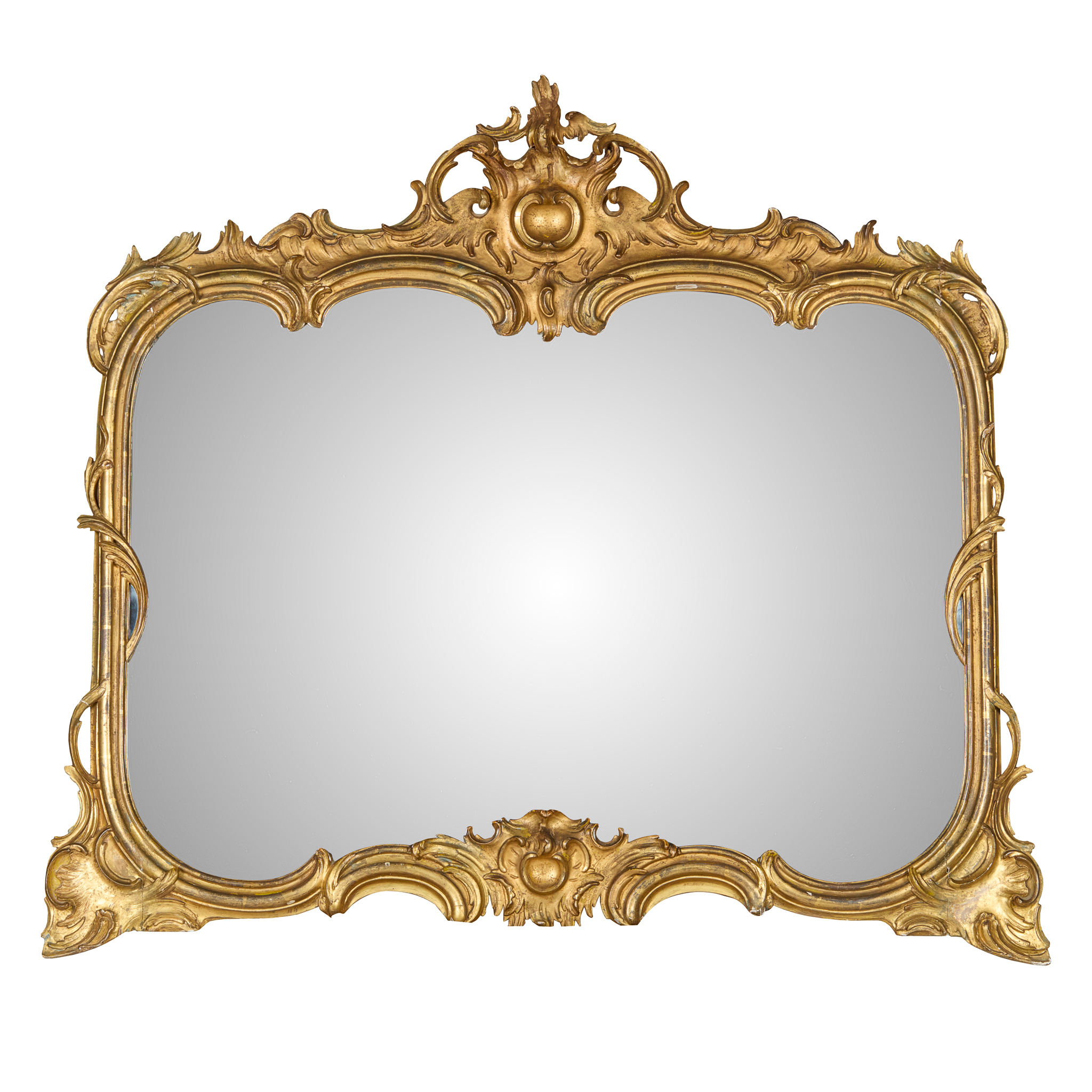 GEORGE III STYLE GILTWOOD MIRROR