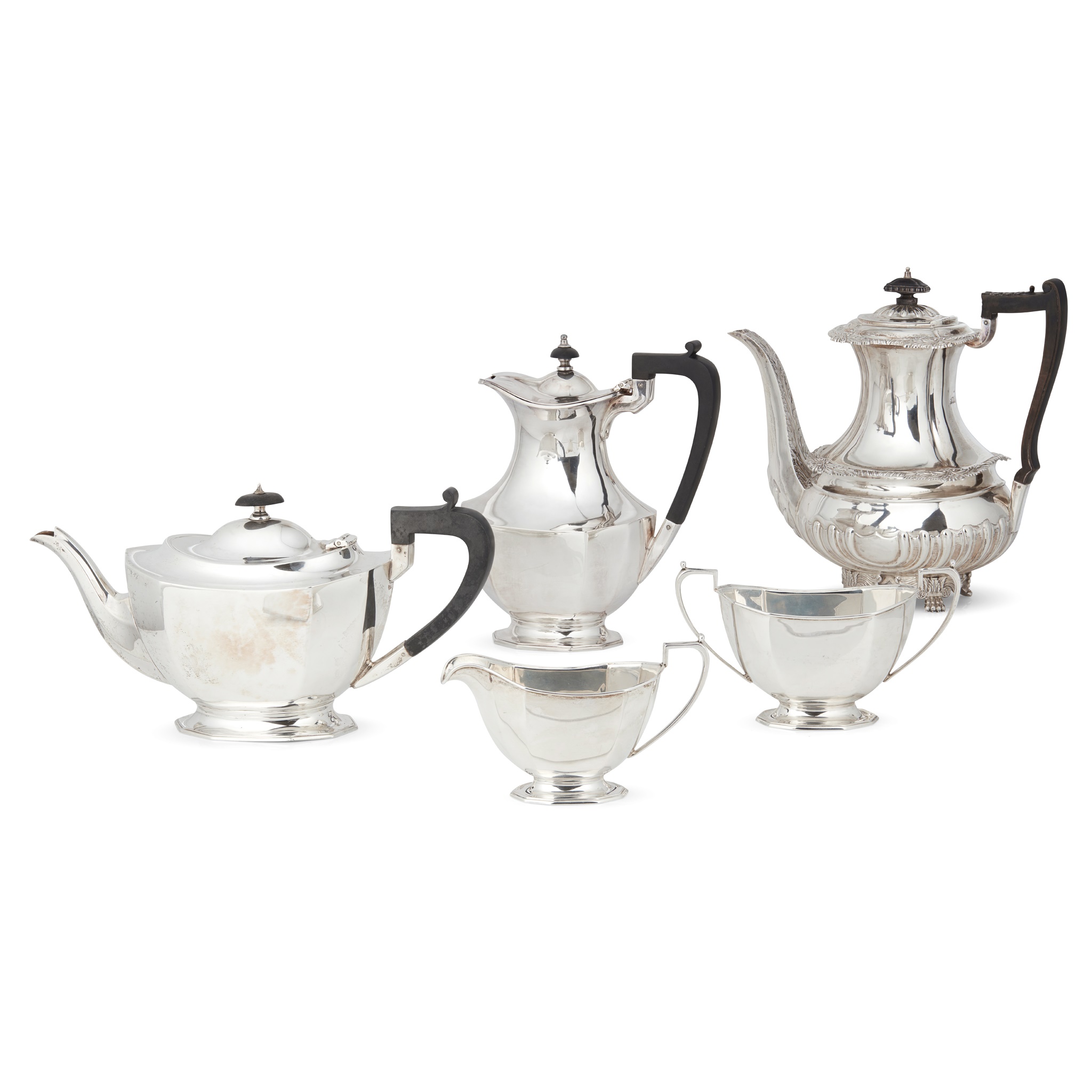 A 1930s three-piece tea service