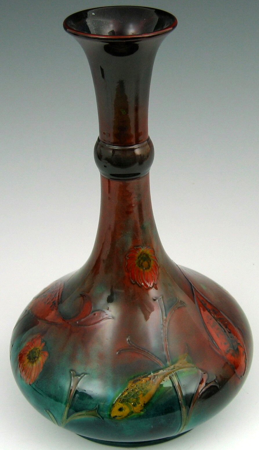 REVISED ESTIMATE A Moorcroft flambé vase,