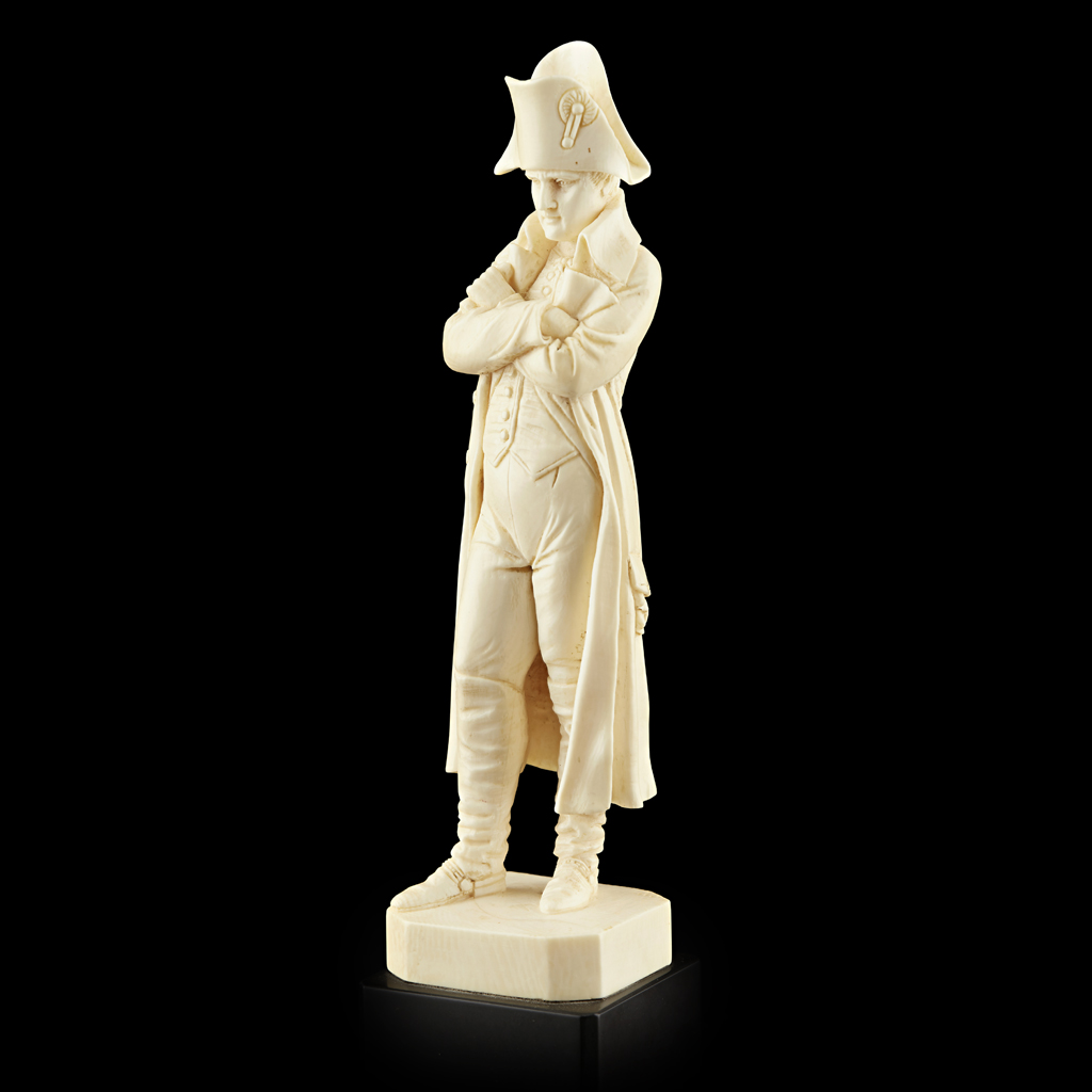CARVED IVORY FIGURE OF NAPOLEON