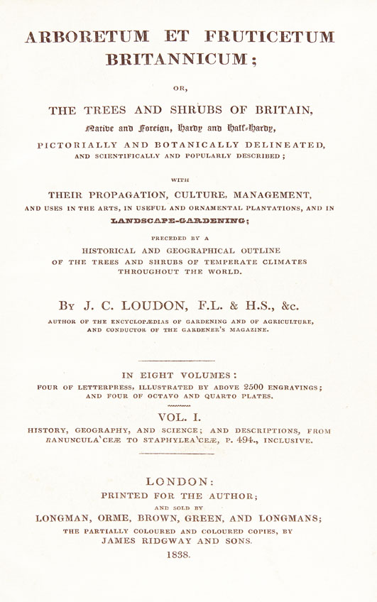 <B>LOUDON John Claudius