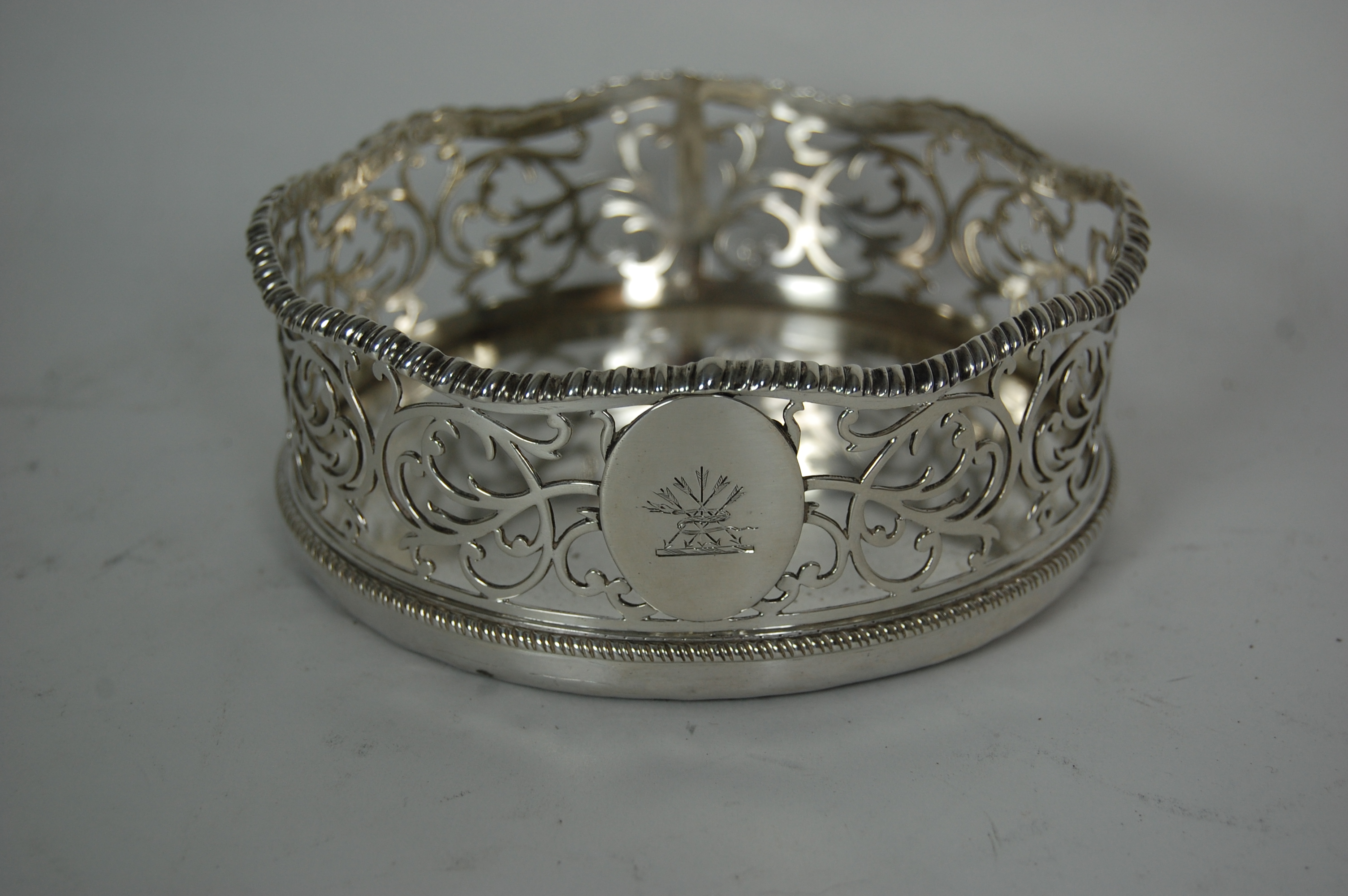 A George II wine coaster