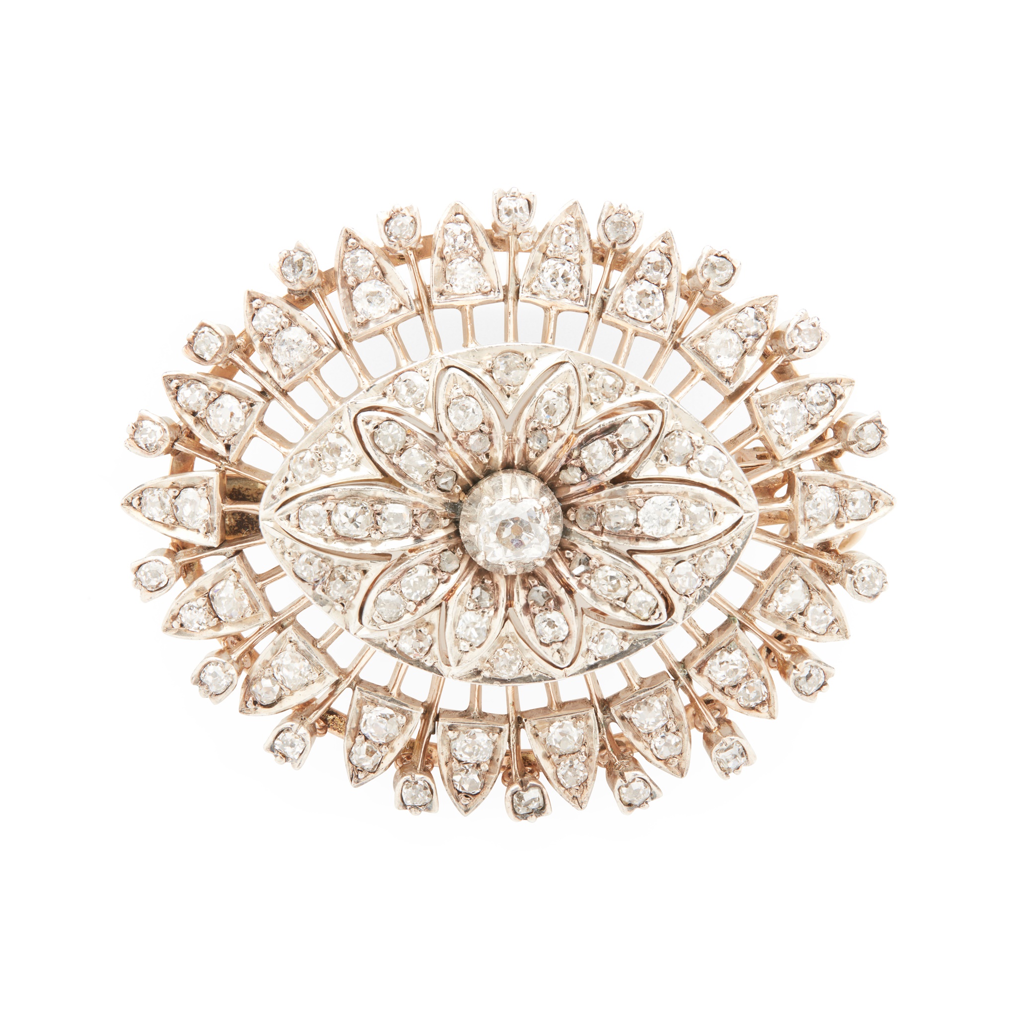 A late 19th century diamond brooch