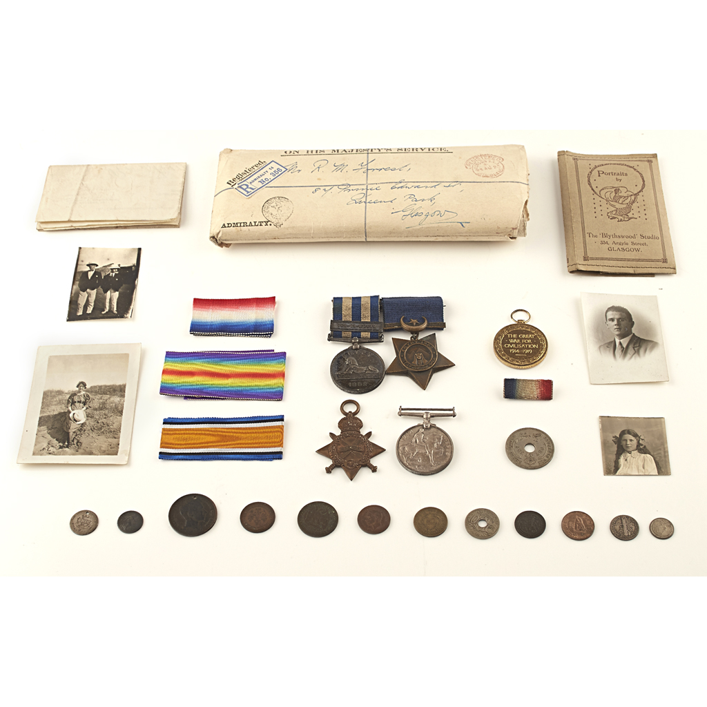 FORREST FAMILY - TWO GROUPS OF MEDALS, ARMY AND NAVY
