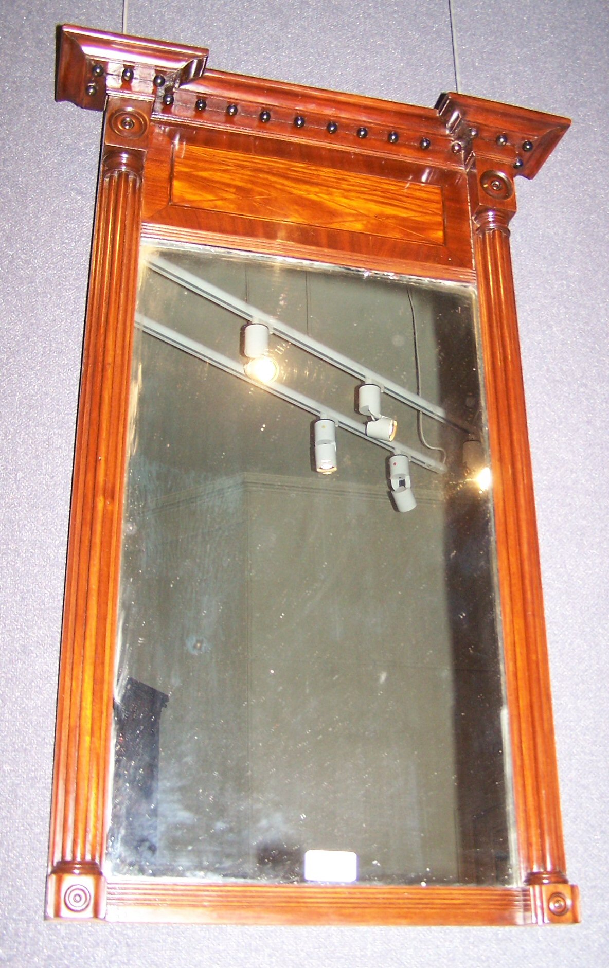 A Regency mahogany pier glass