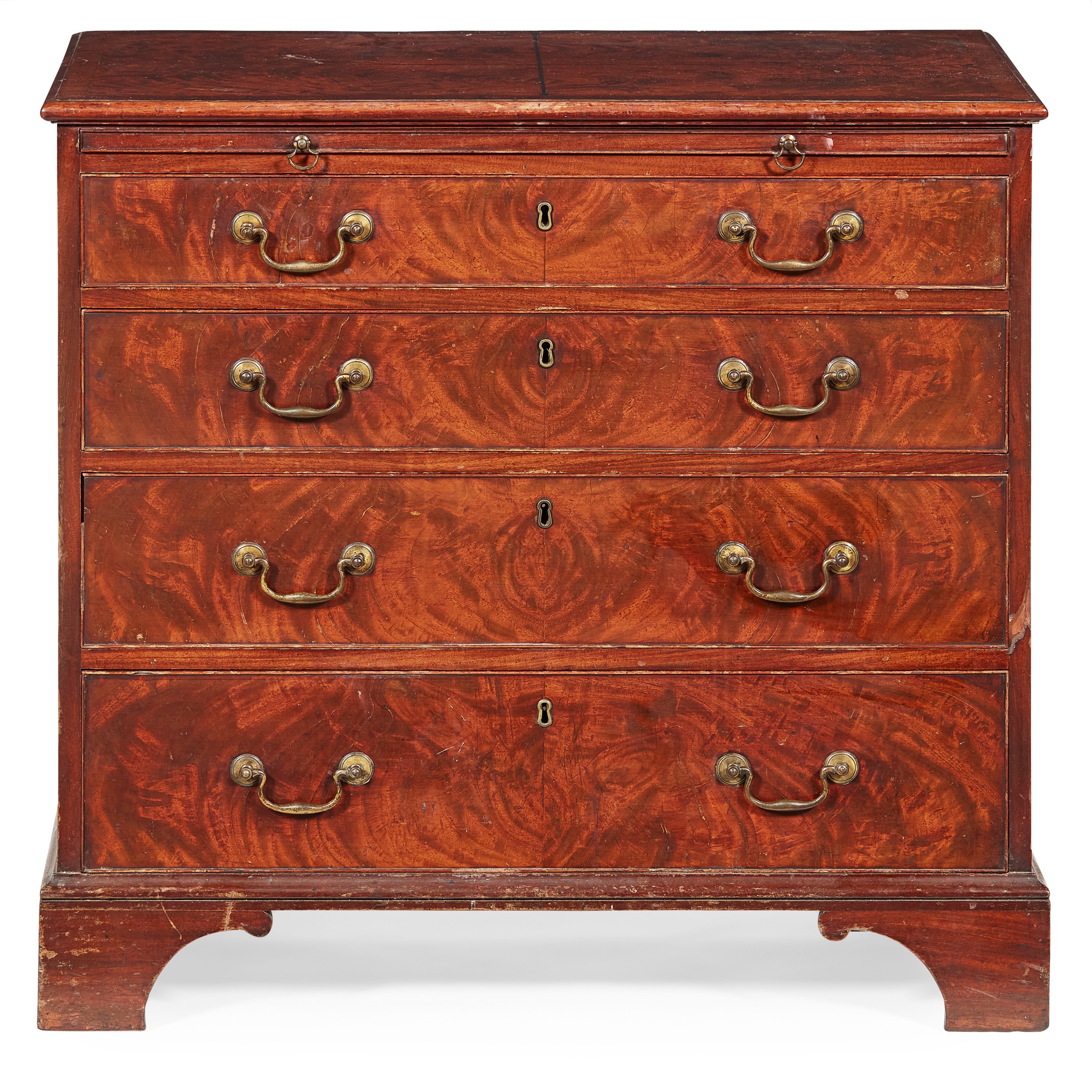 LATE GEORGE III MAHOGANY CHEST OF DRAWERS