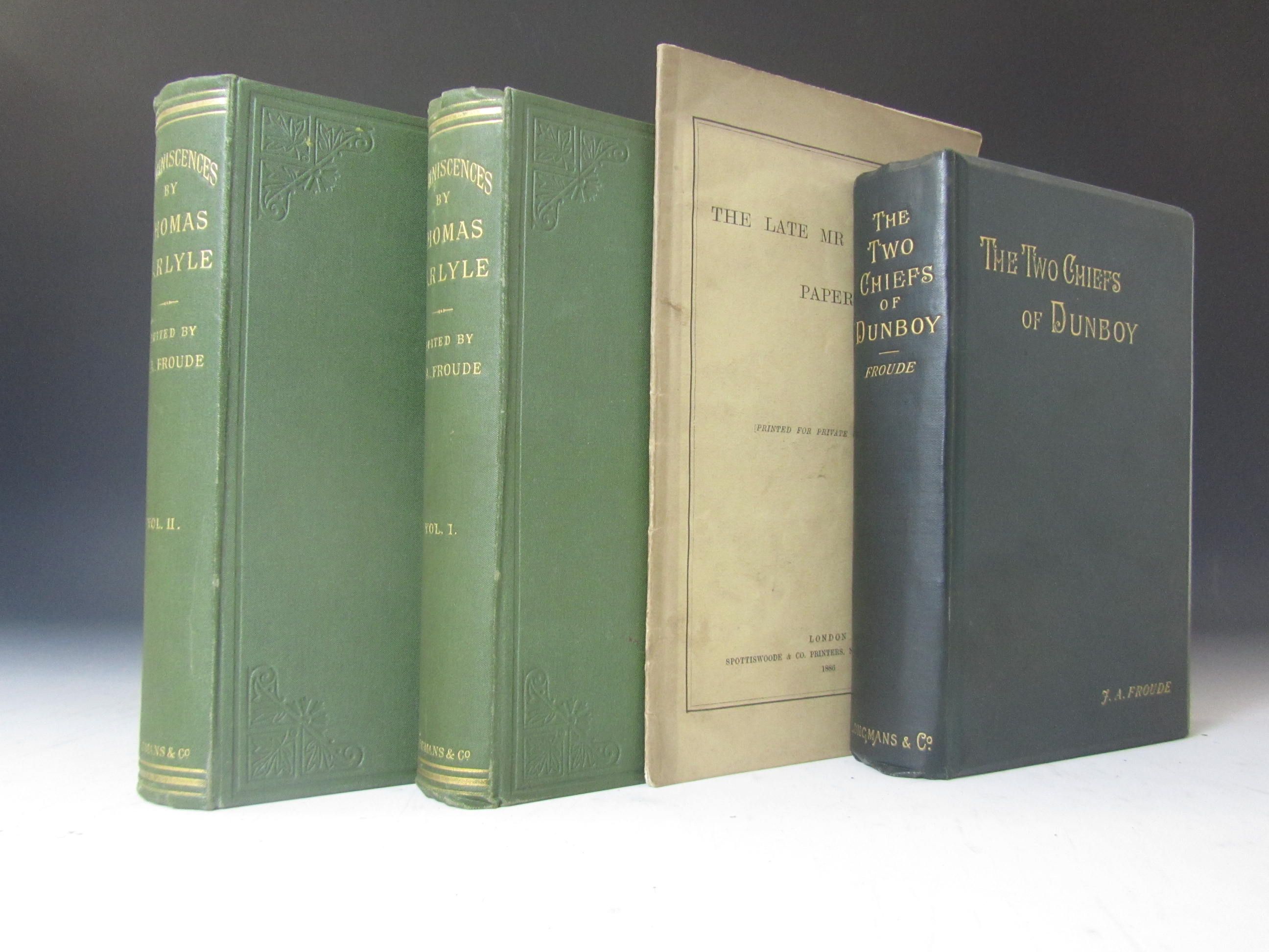 Froude, James Anthony, editor - Carlyle, Thomas