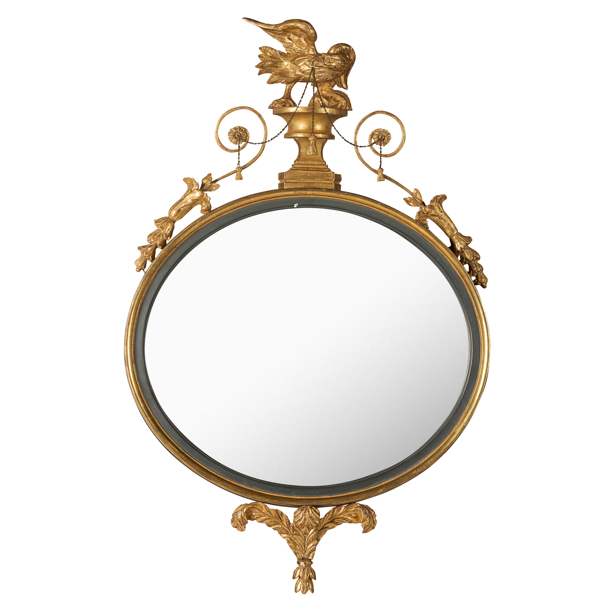 GEORGE III STYLE GILTWOOD MIRROR