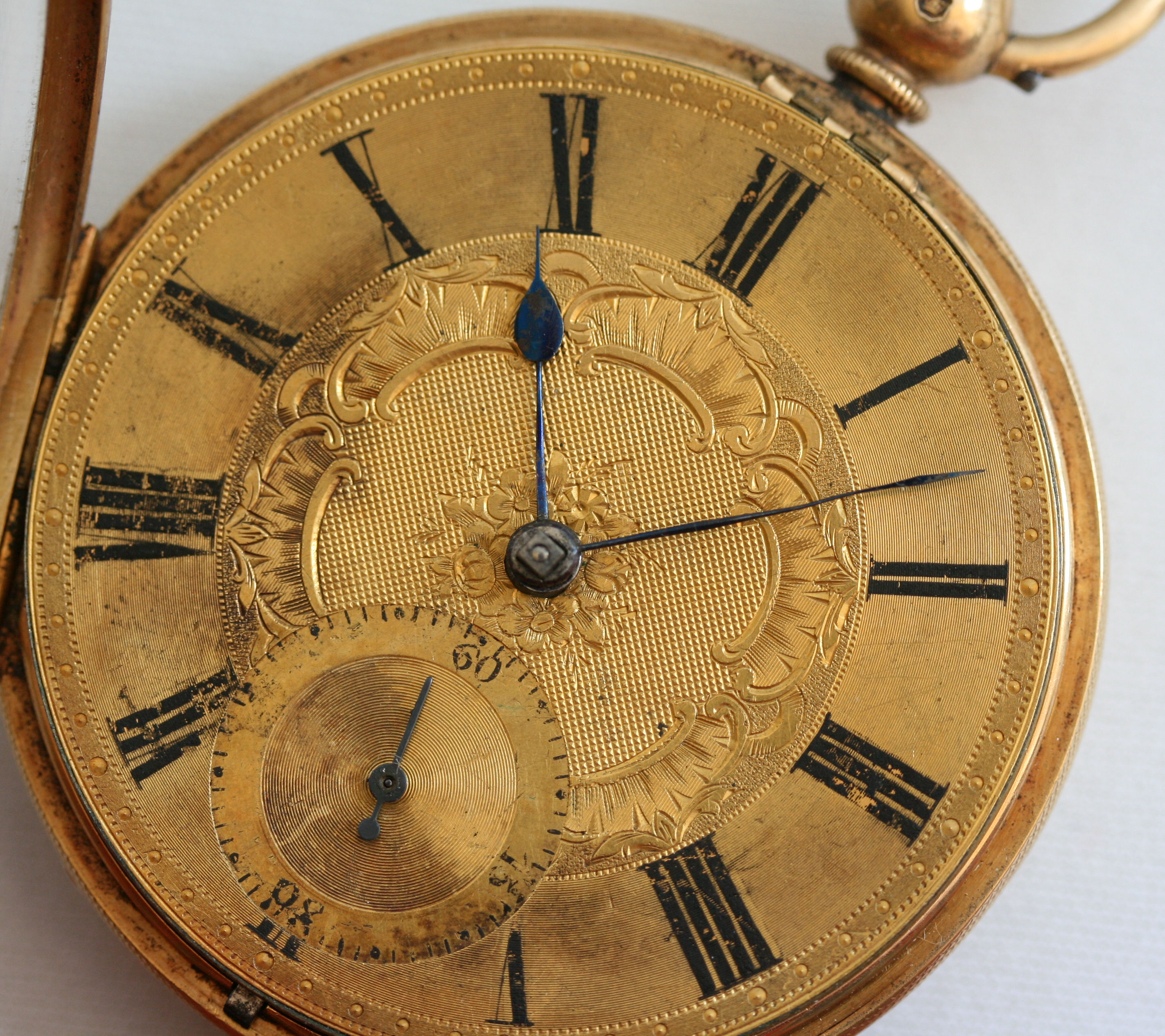 An 18ct gold cased pocket watch