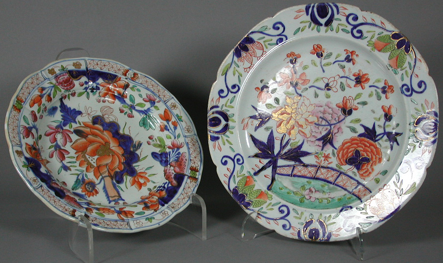 A set of four Masons ironstone circular meat plates