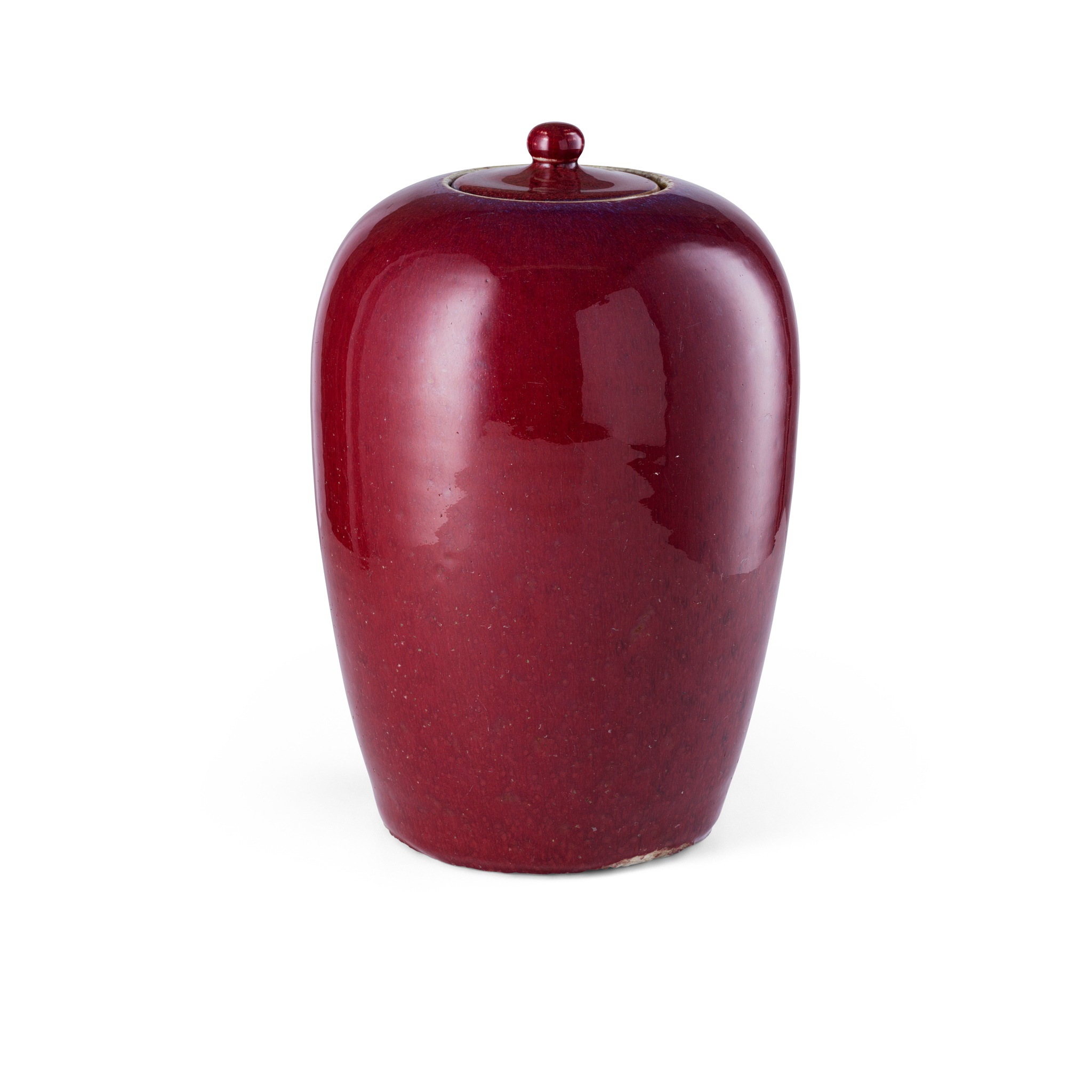 RED GLAZED GINGER JAR