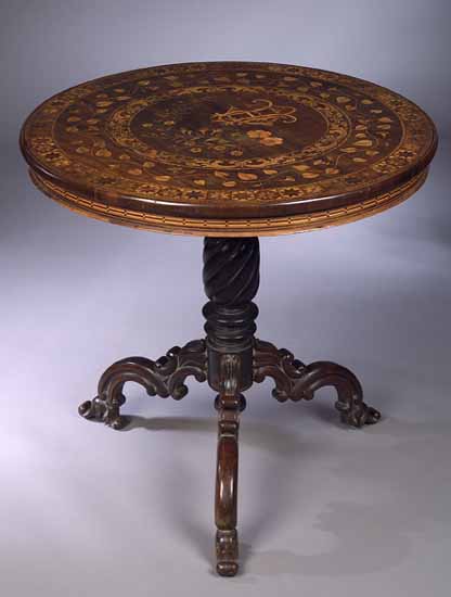 A 19th century Selanese rosewood centre table