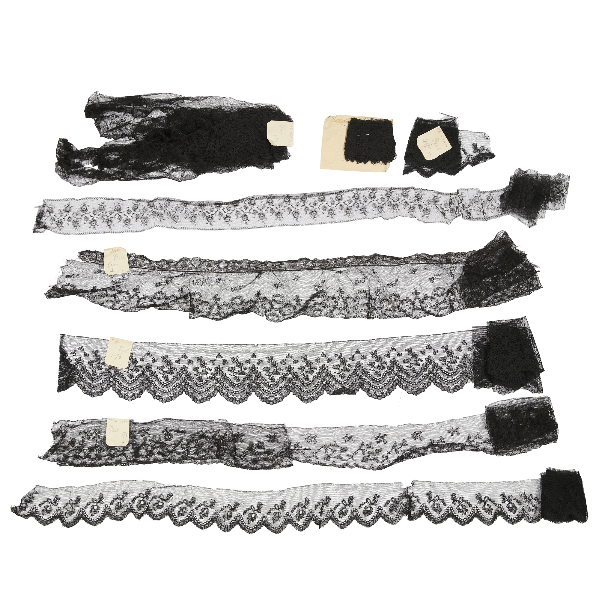 COLLECTION OF BLACK LACE
