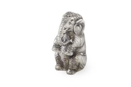 A late 19th century continental novelty silver pepperette