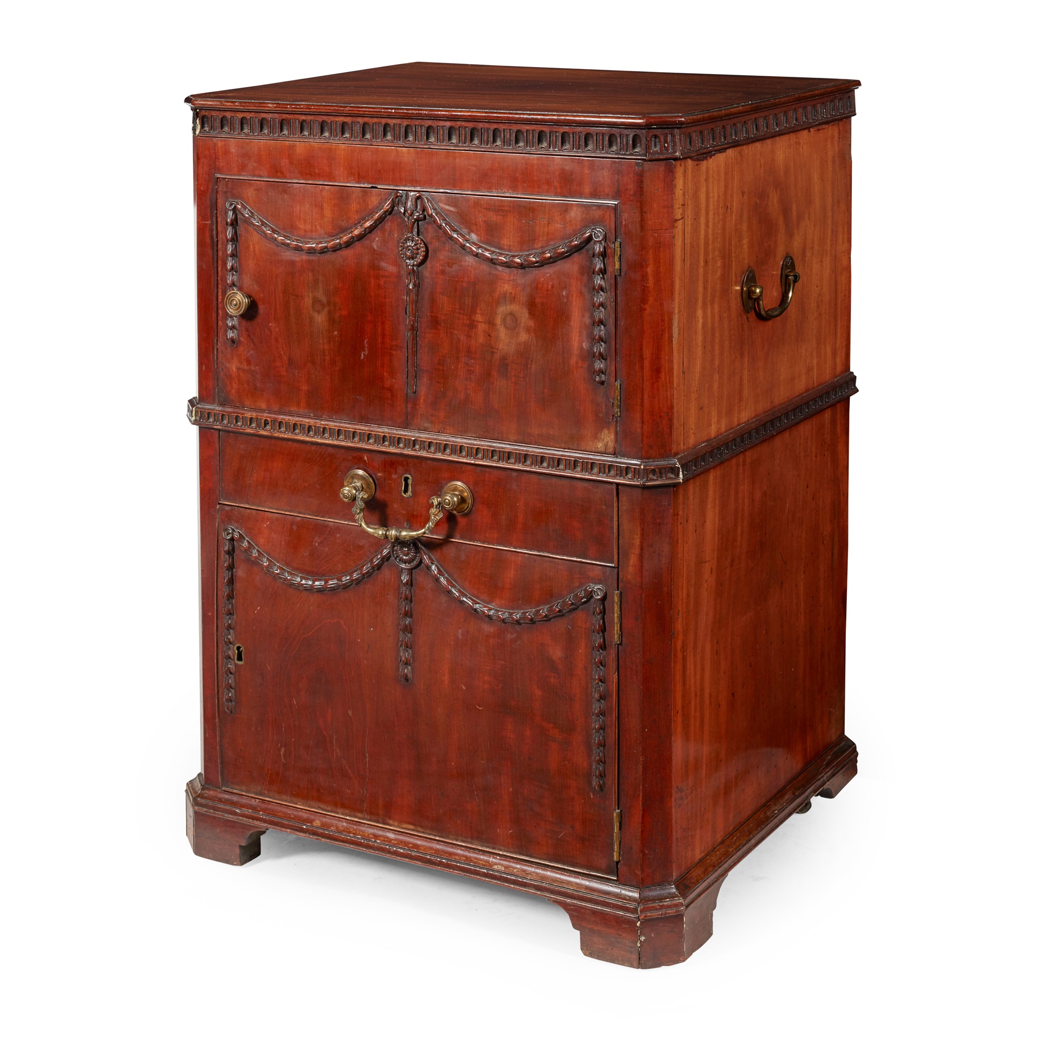 GEORGE III MAHOGANY NIGHT COMMODE