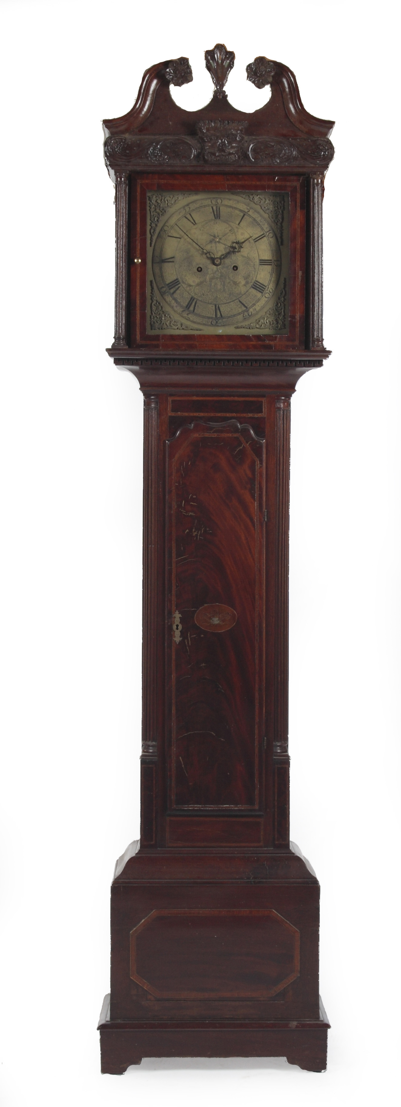 A George III mahogany longcase clock with later alterations