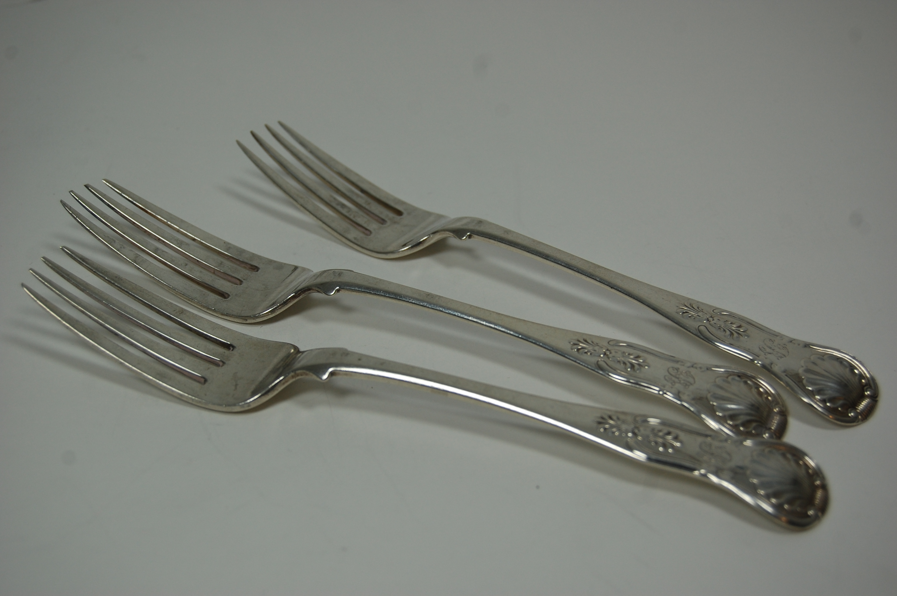 Dundee - a set of six Scottish provincial table forks