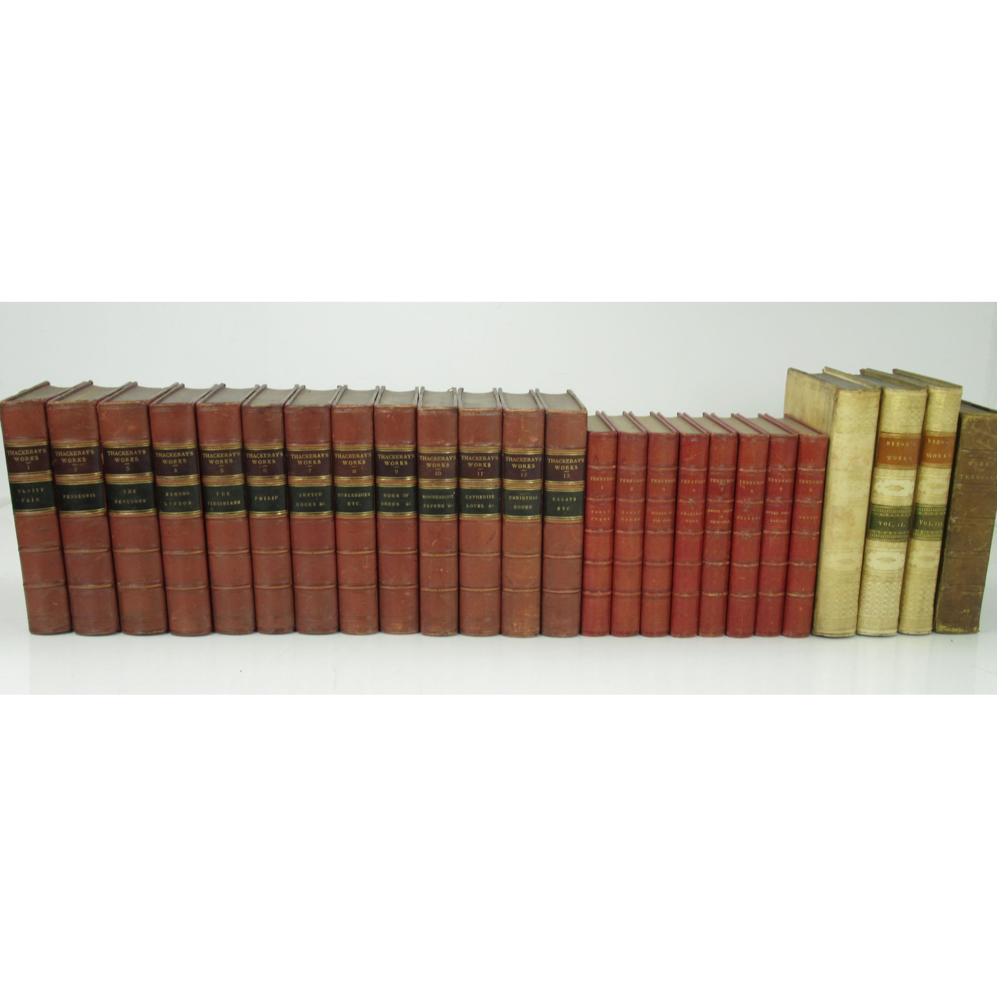 LEATHER BOUND BOOKS, A COLLECTION OF WORKS