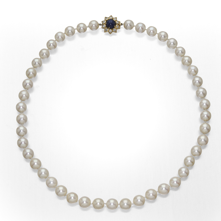 CARTIER - a cultured pearl necklace,