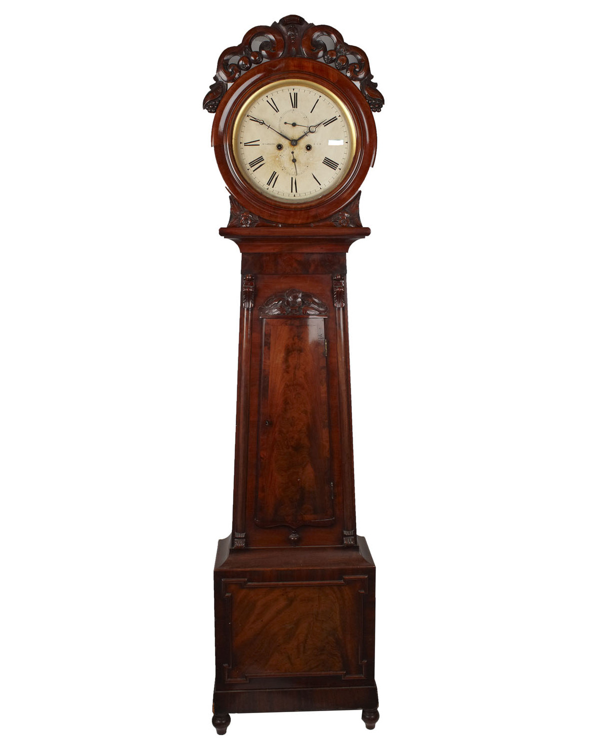 A William IV Scottish mahogany longcase clock