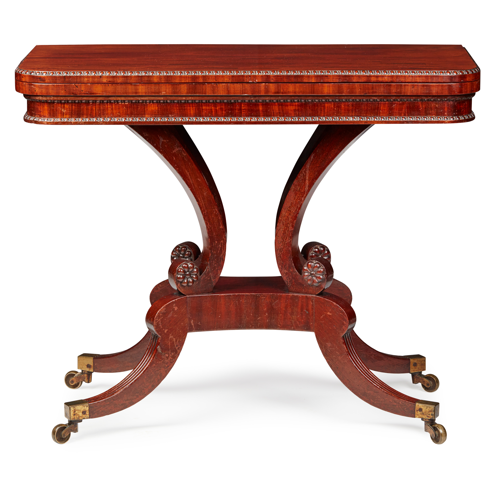 SCOTTISH MAHOGANY TEA TABLE, ATTRIBUTED TO WILLIAM TROTTER