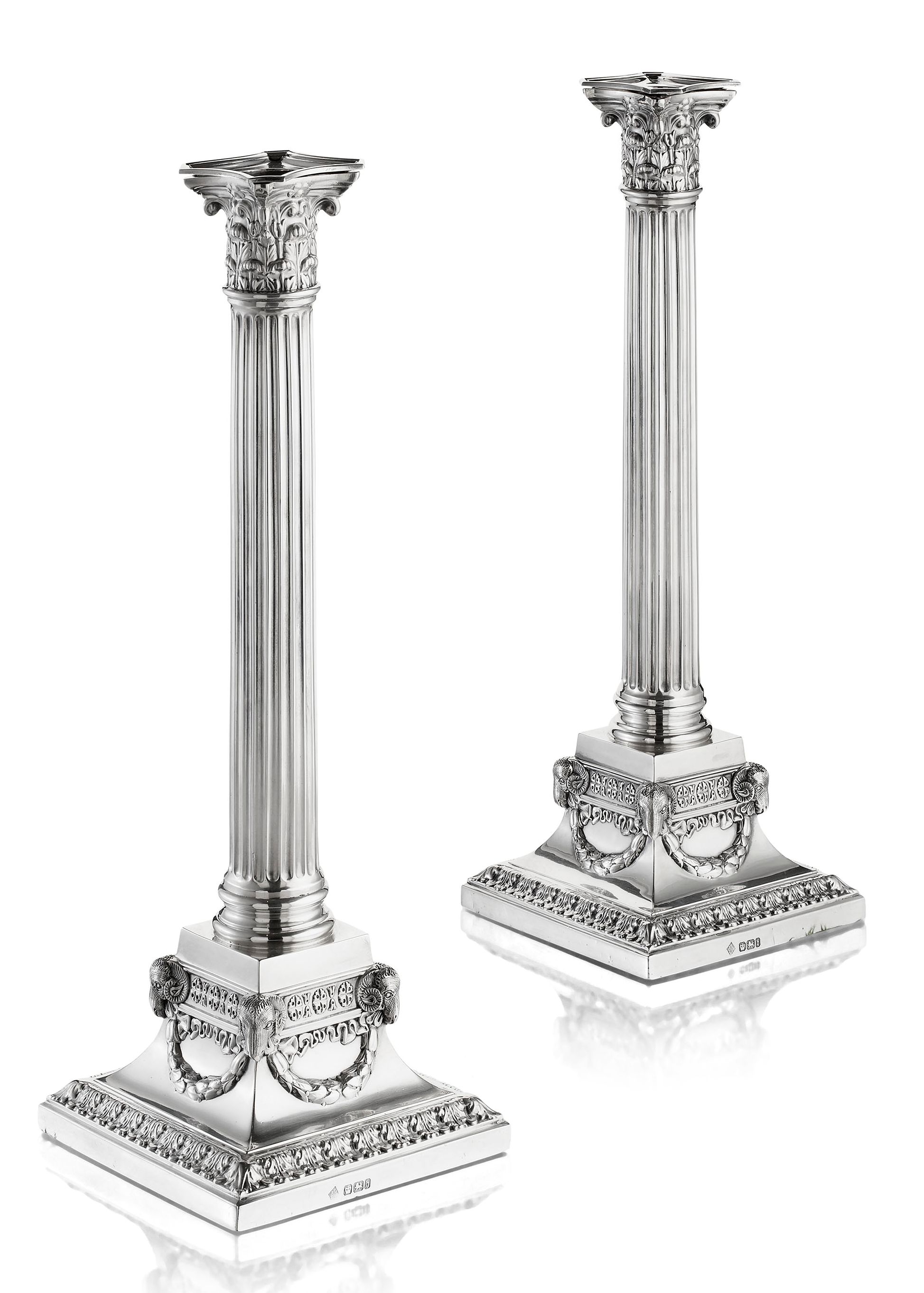 A pair of table candlesticks