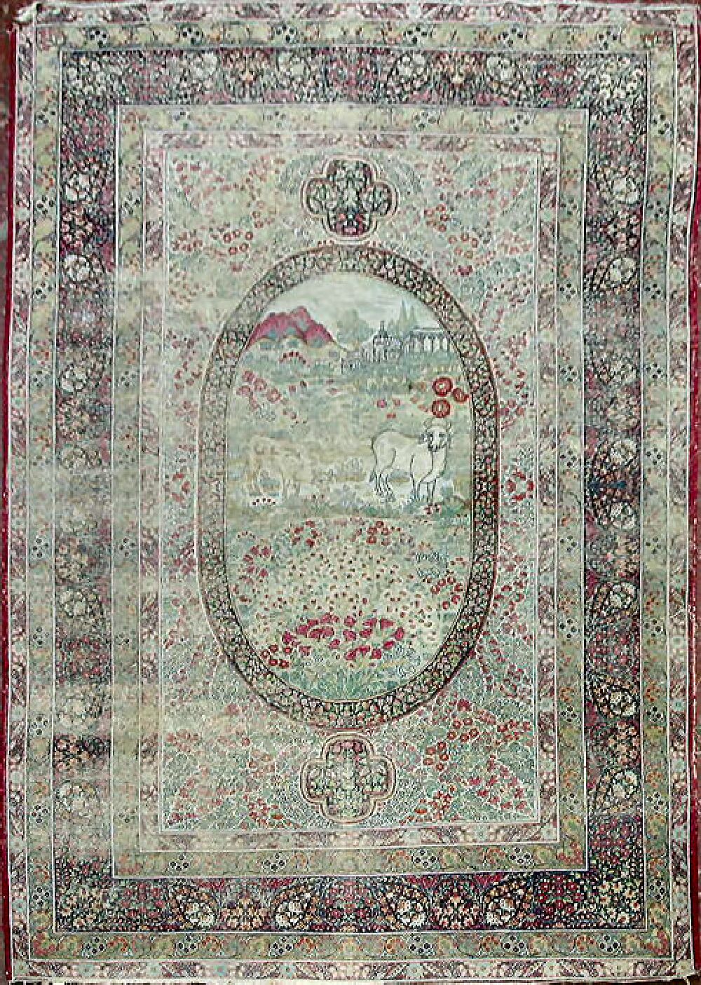 A Kirman rug