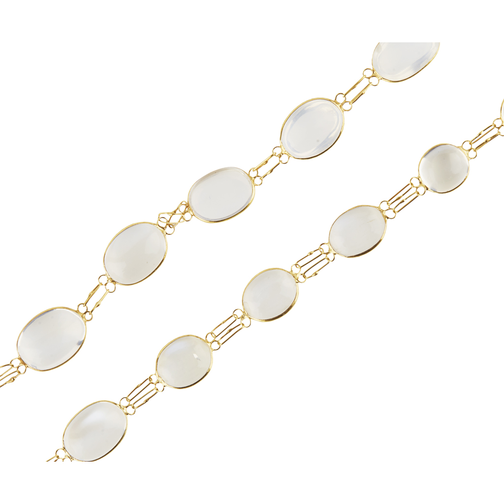 A moonstone necklace