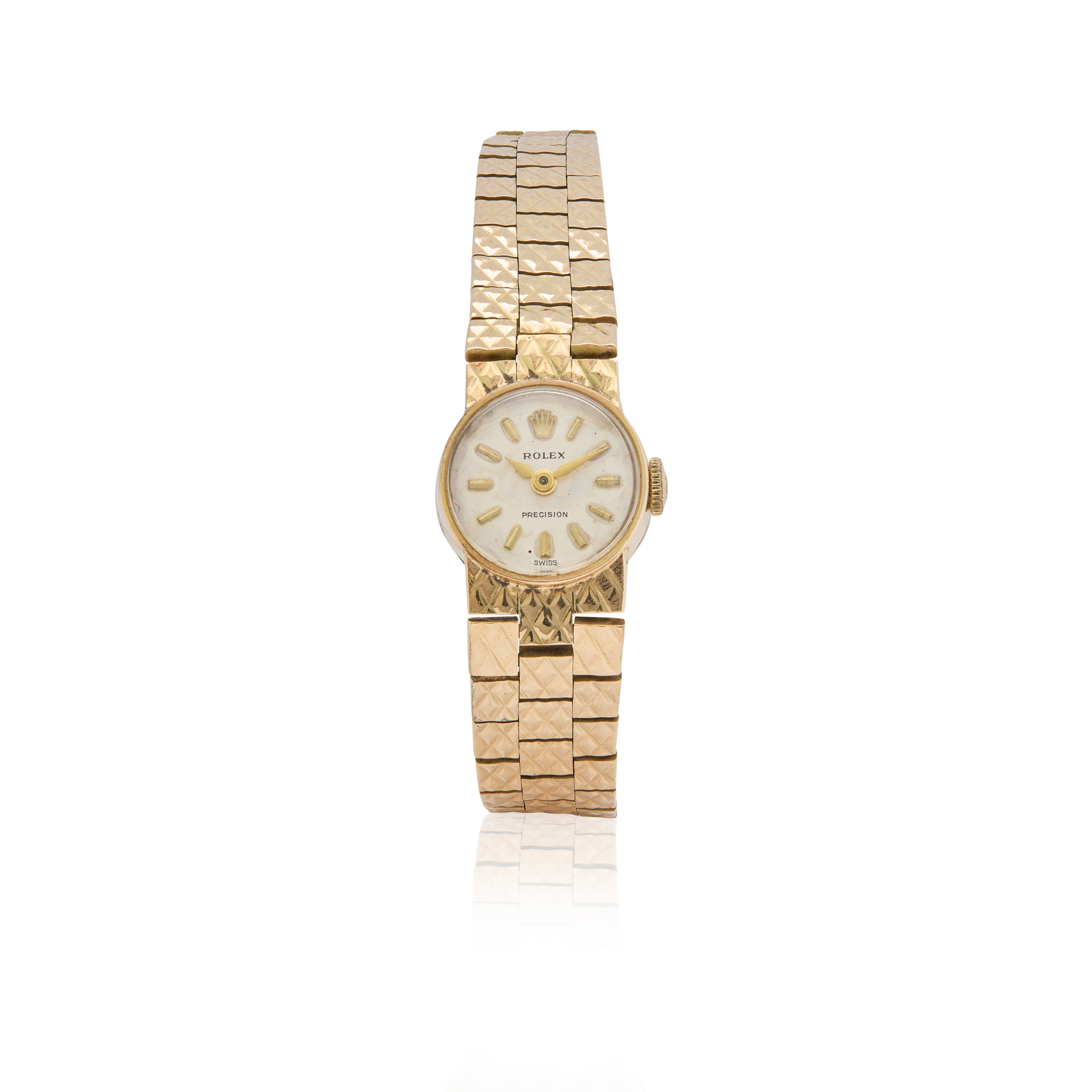 Rolex. A Ladies 9k gold mechanical bracelet watch