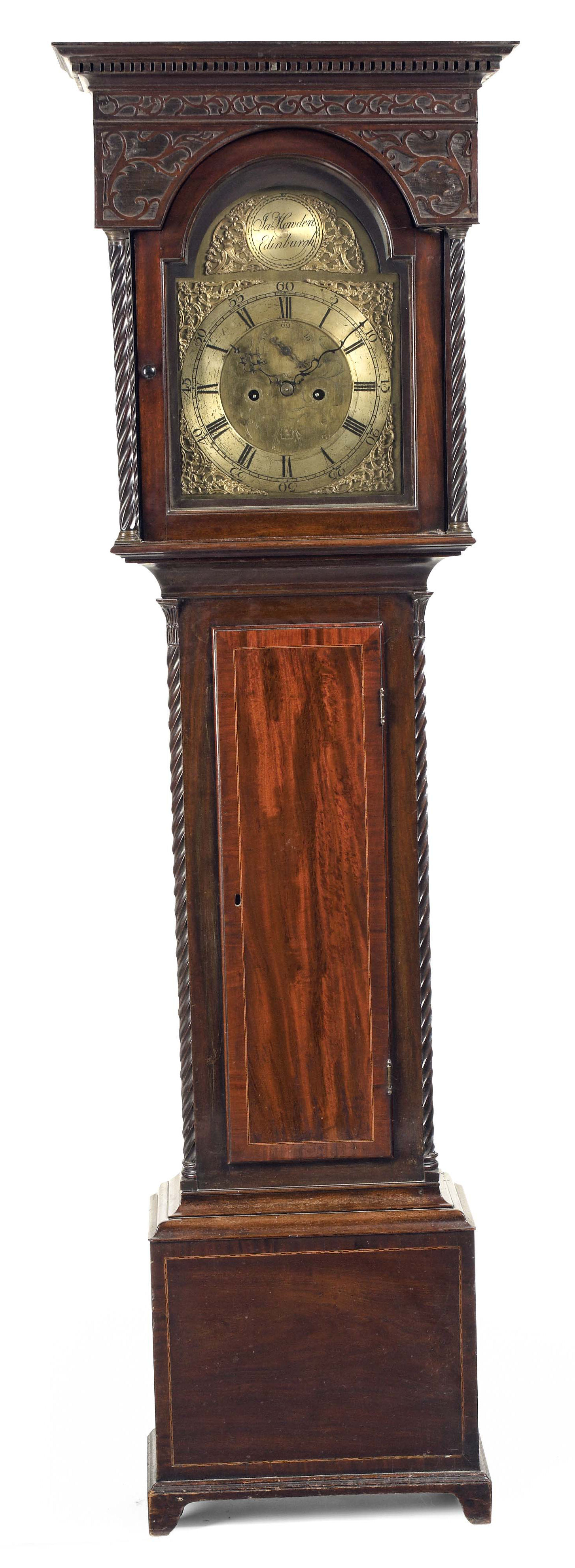 GEORGE III MAHOGANY LONGCASE CLOCK