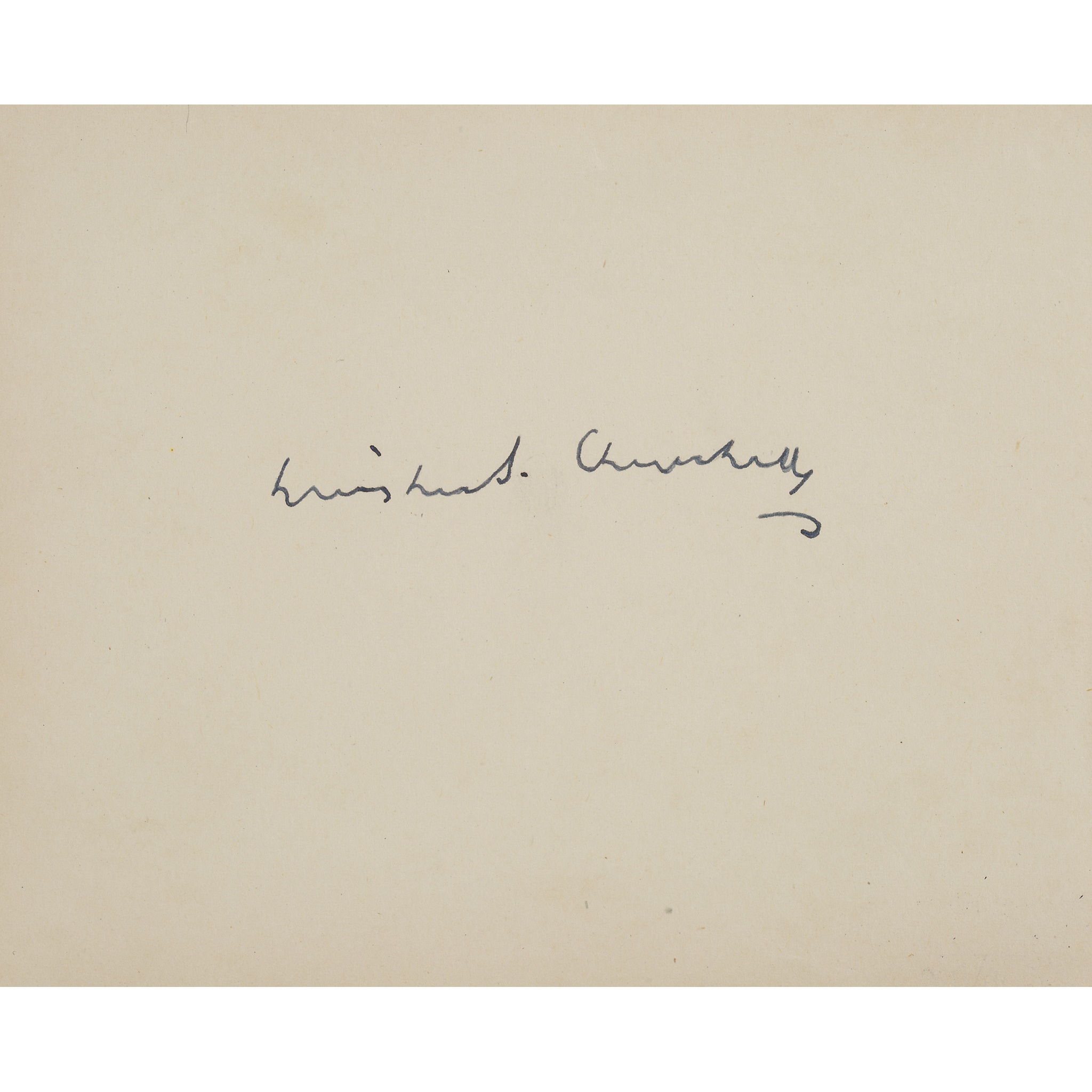 CHURCHILL, SIR WINSTON