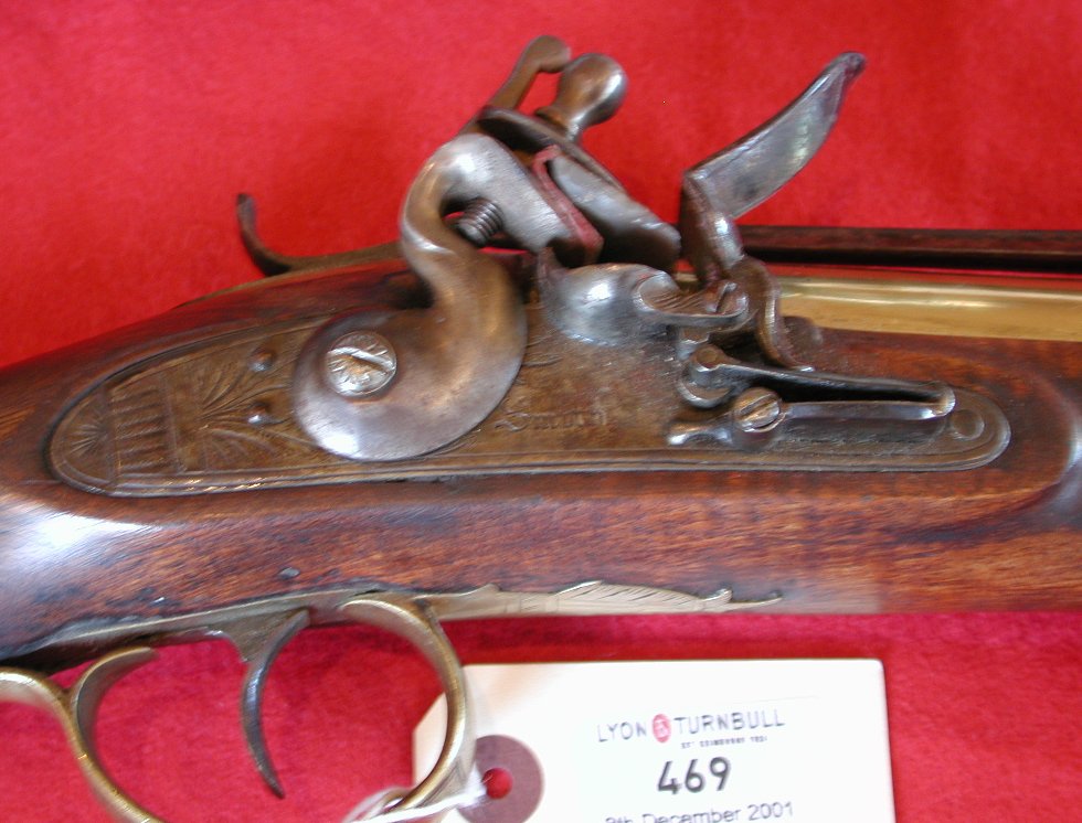 A late 18th century flintlock blunderbuss