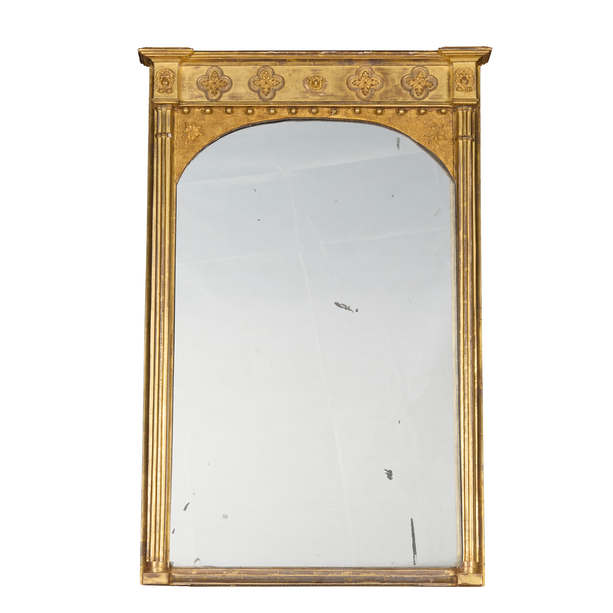 REGENCY GILT AND GESSO PIER MIRROR