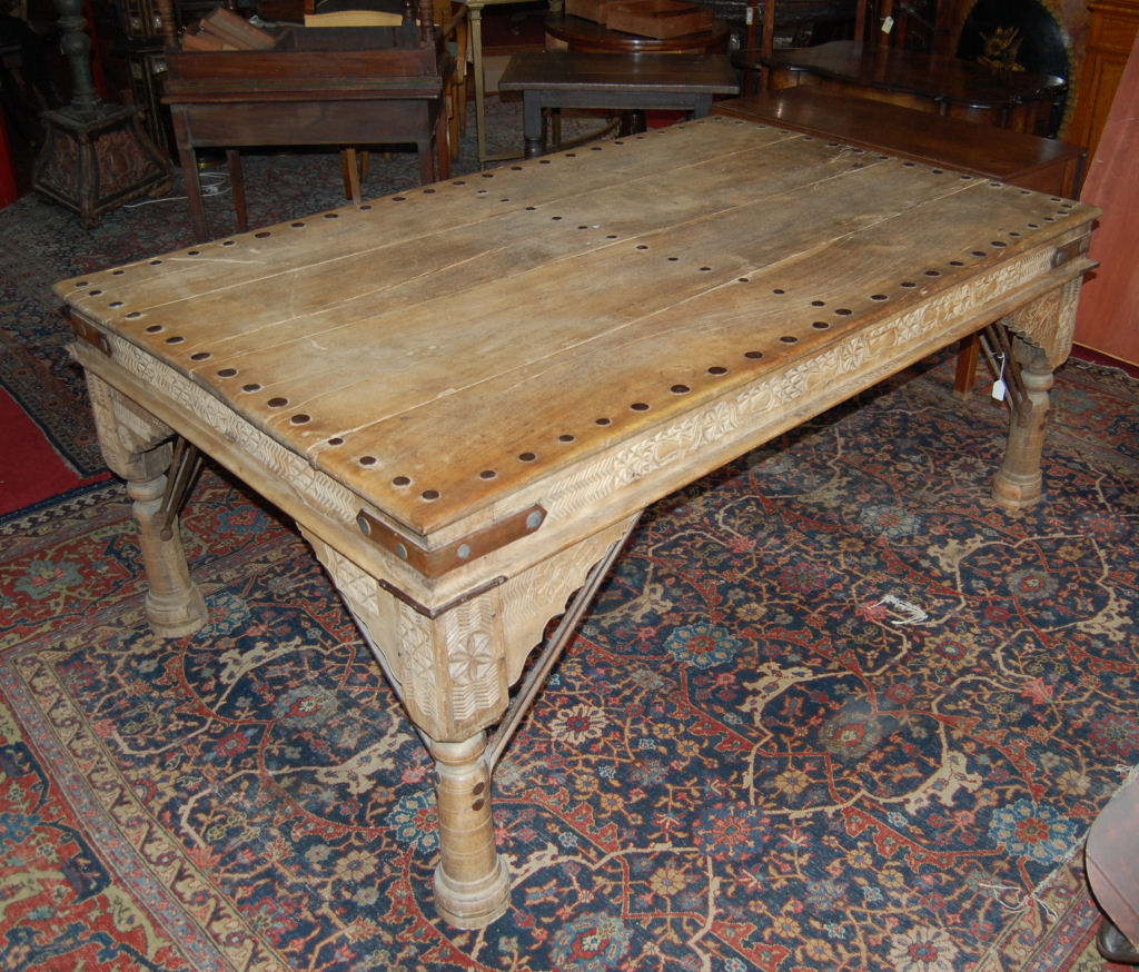 INDIAN TEAK DINING TABLE