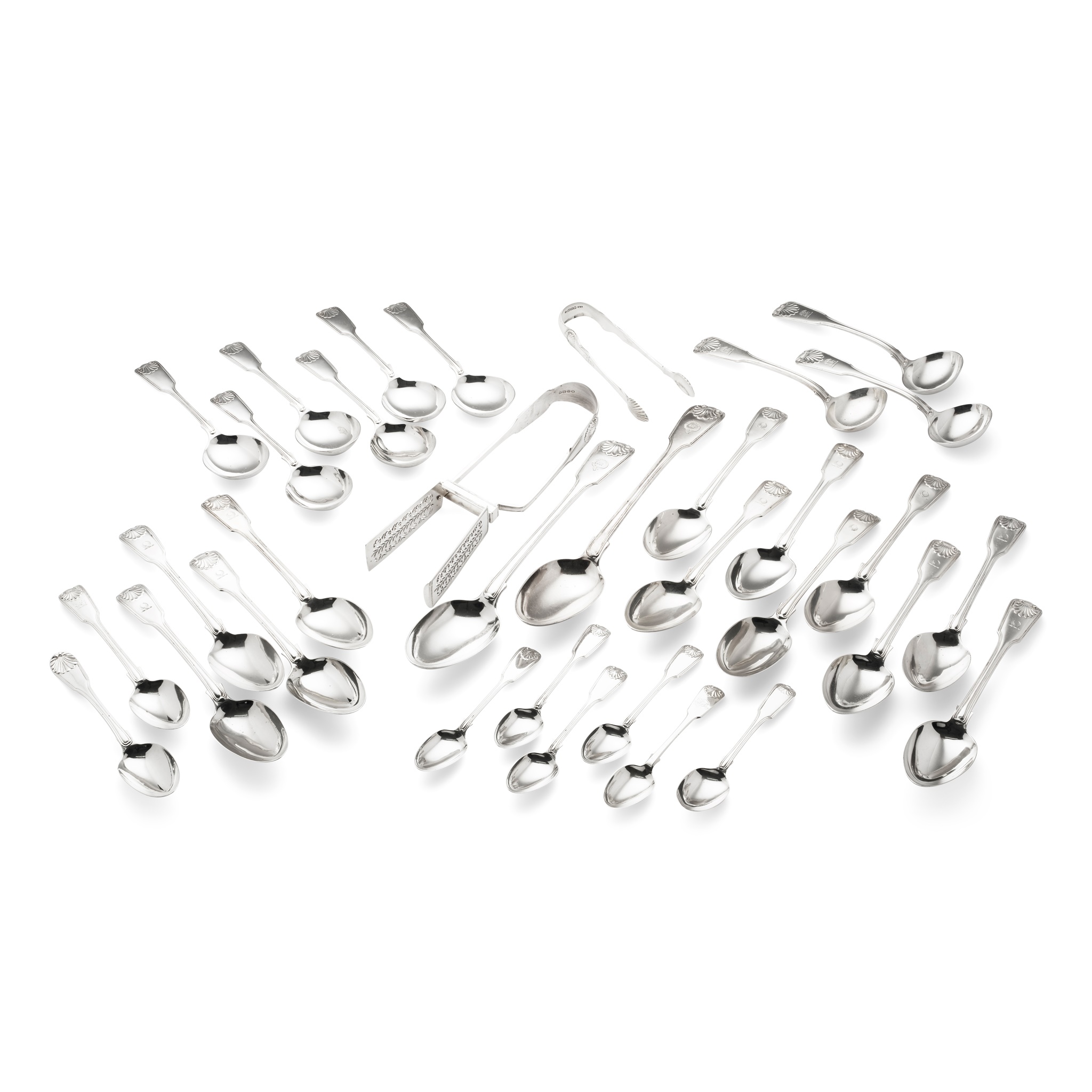 A suite of Fiddle, Shell and Thread flatware