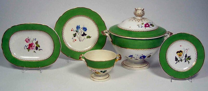 An extensive mid 19th century Derby dinner service