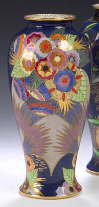 A Carlton Ware shouldered baluster vase,