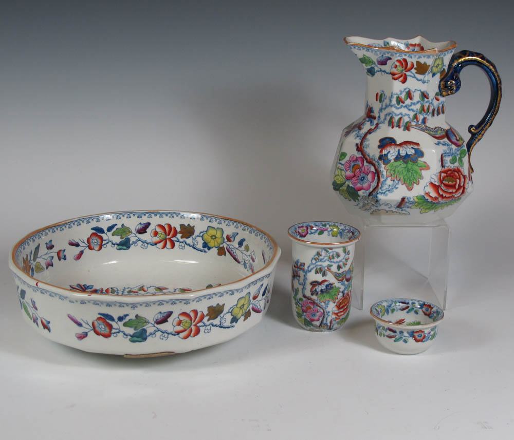 A 19th century Mason's Ironstone China wash set