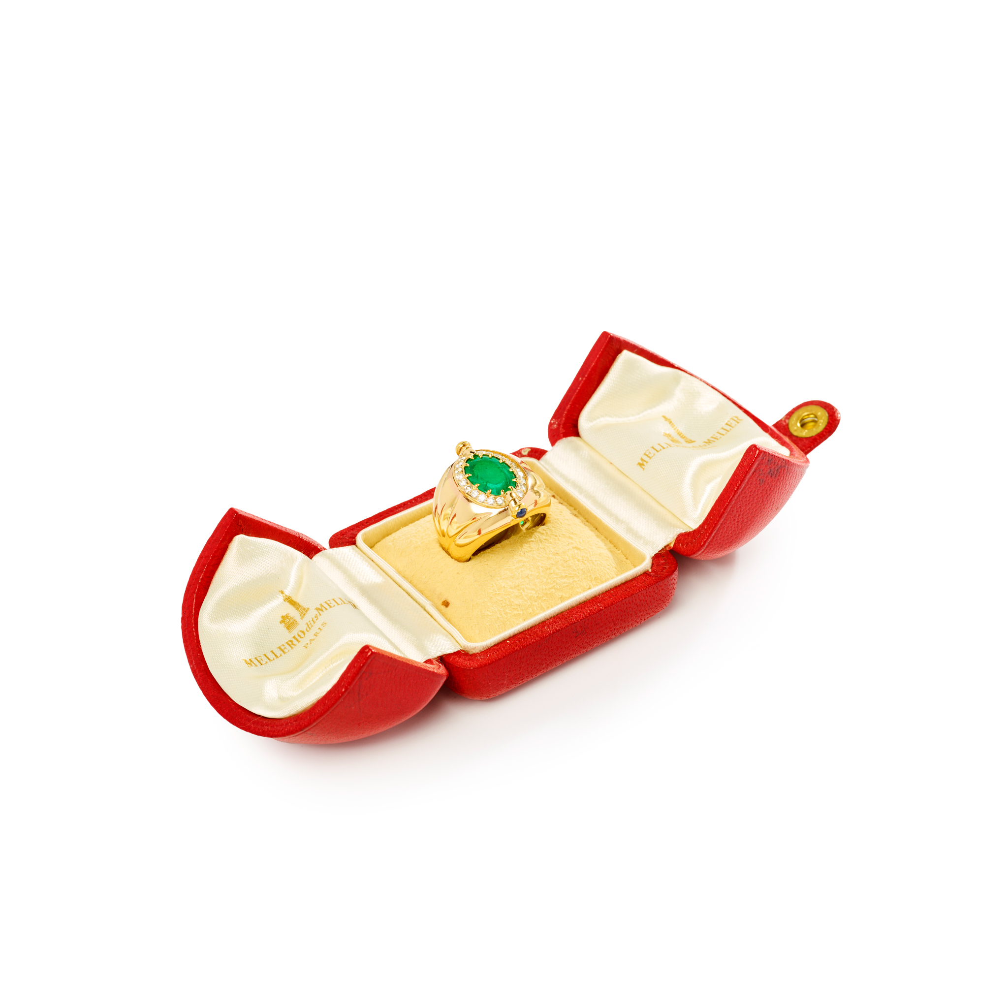 Mellerio dits Meller: A reversable emerald and diamond ring