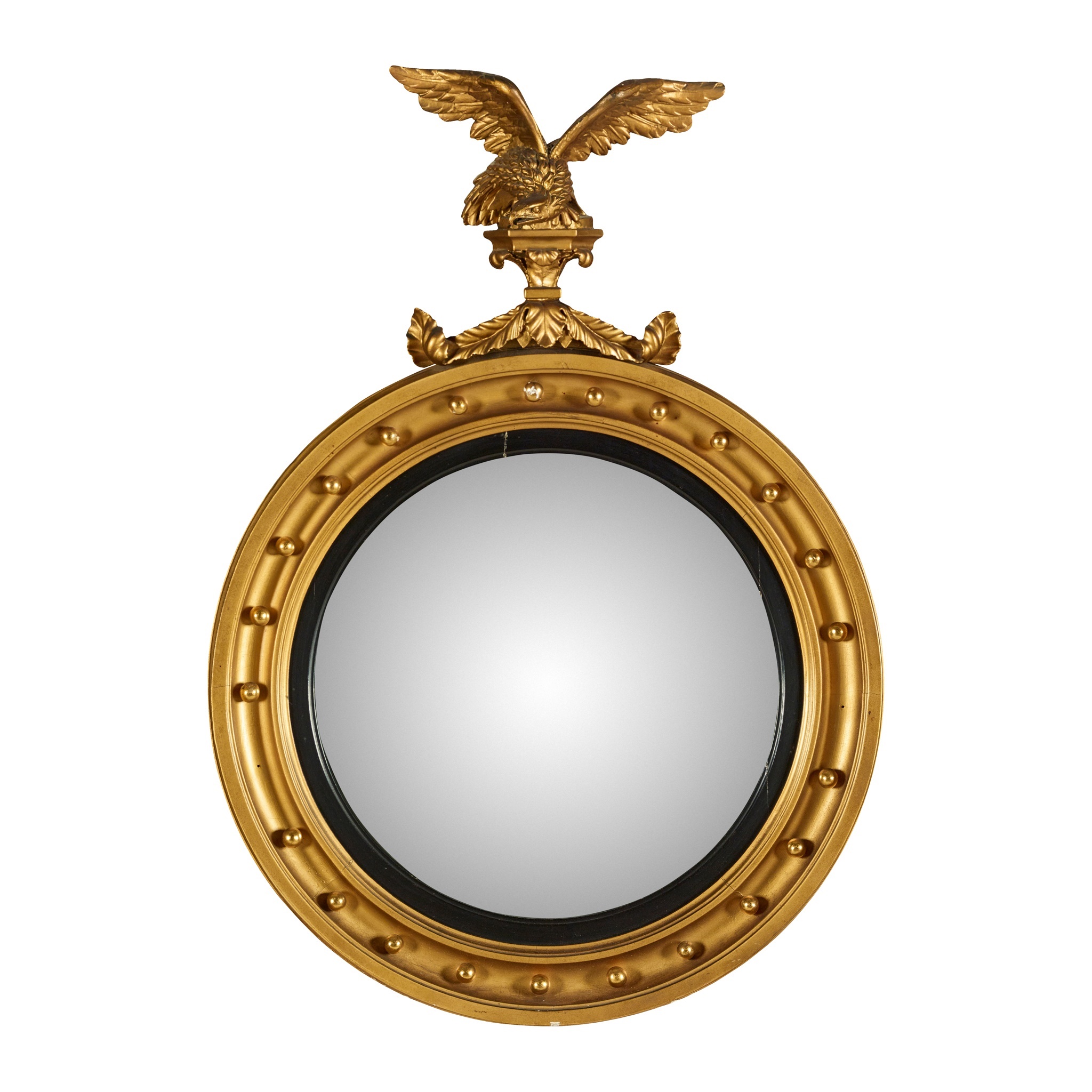 REGENCY GILTWOOD CONVEX MIRROR