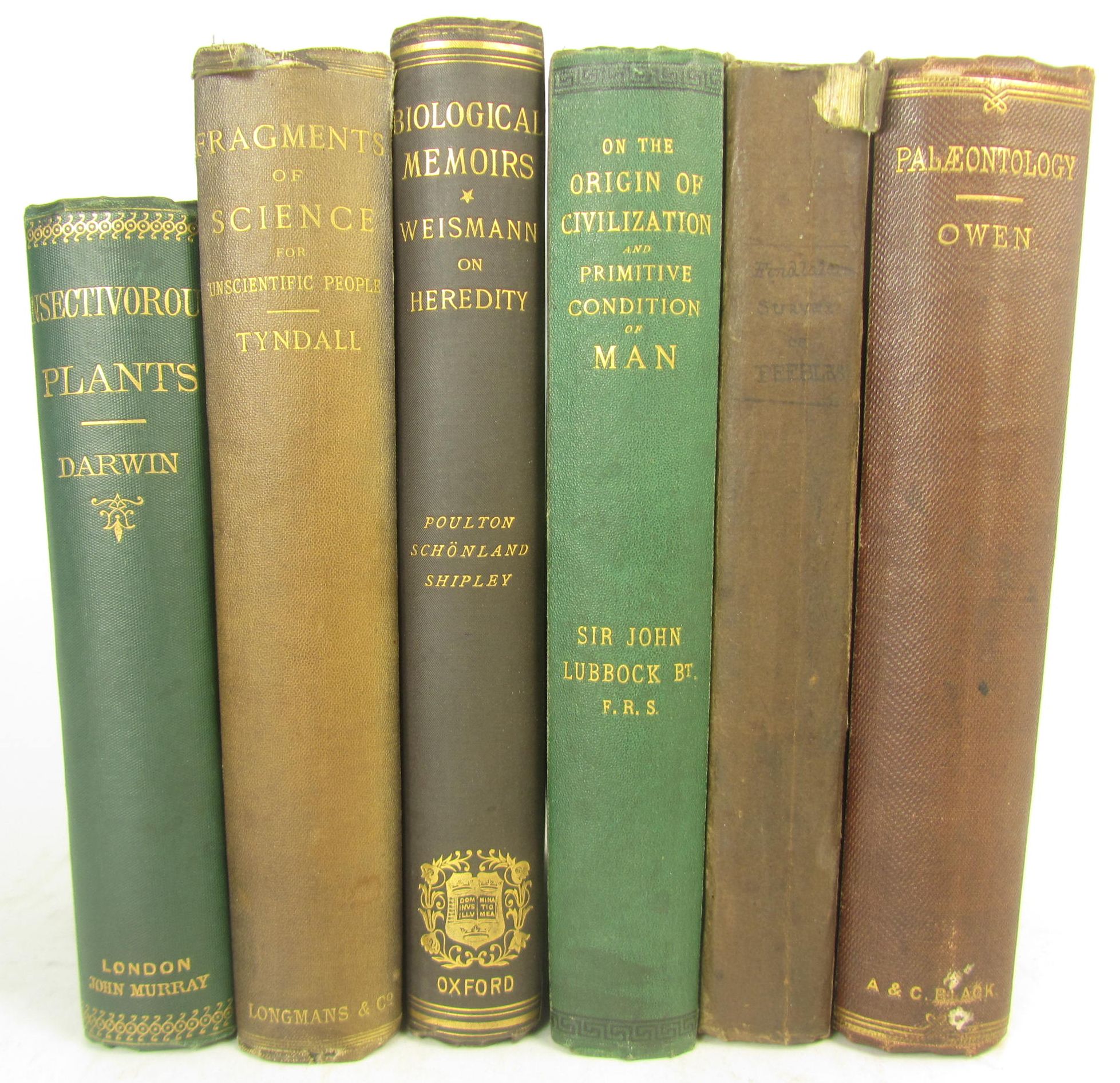 Science, 6 volumes, including Darwin, Charles