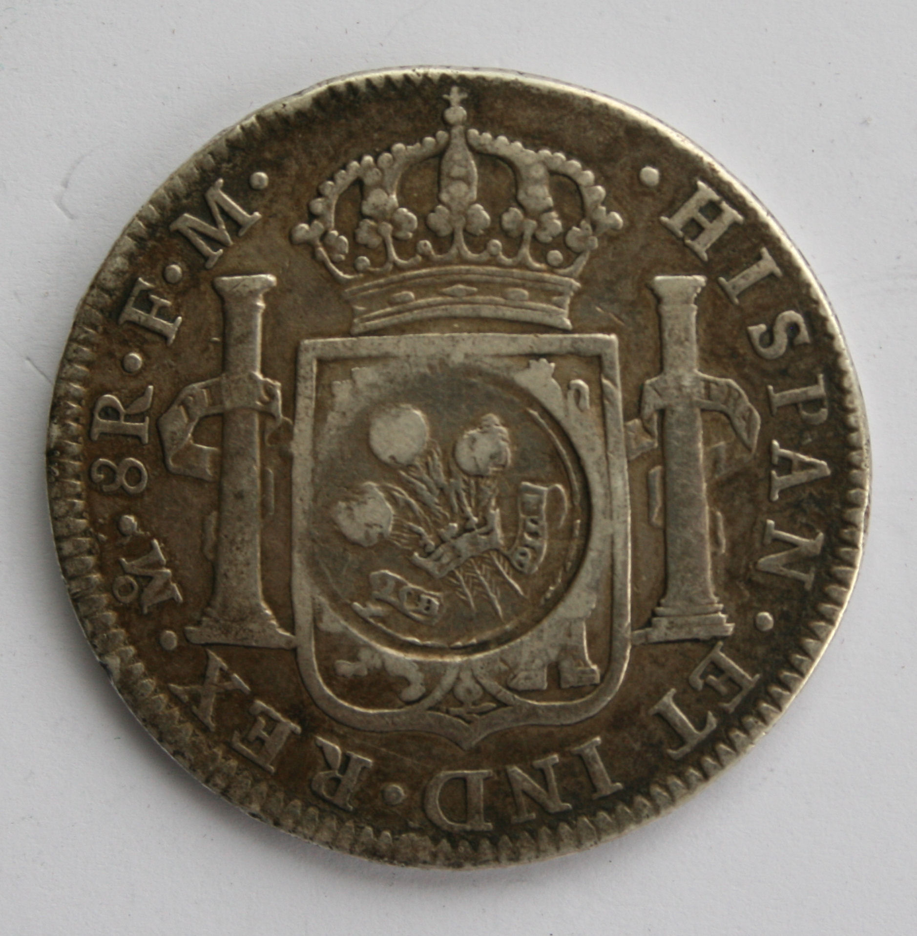 Scottish Counter marked Dollar, Mexico; Colonial. Carlos IIII. King of Spain 1788-1808 8 Reales
