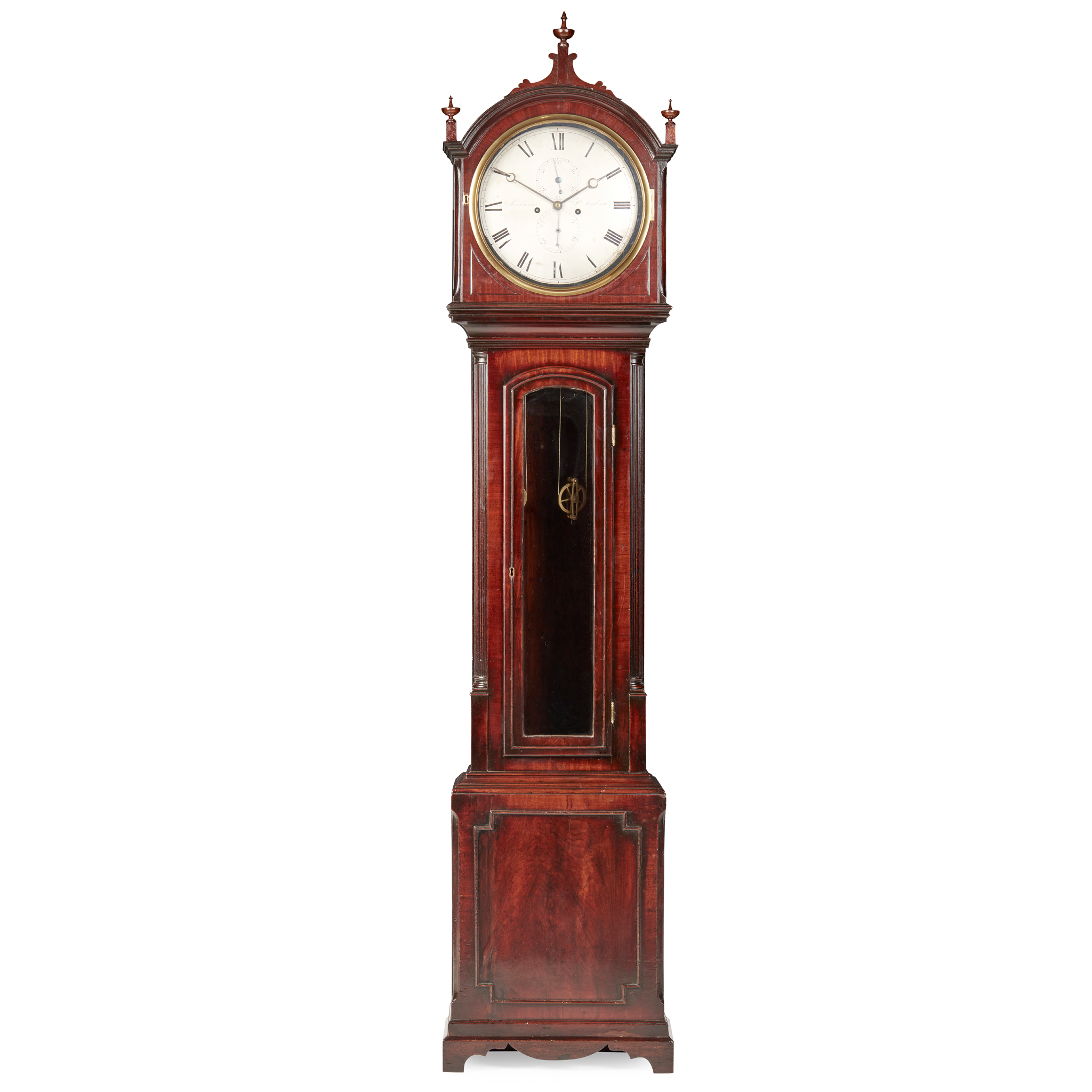 SCOTTISH LATE REGENCY MAHOGANY LONGCASE REGULATOR CLOCK, BY WILLIAM ANDERSON, ST ANDREWS