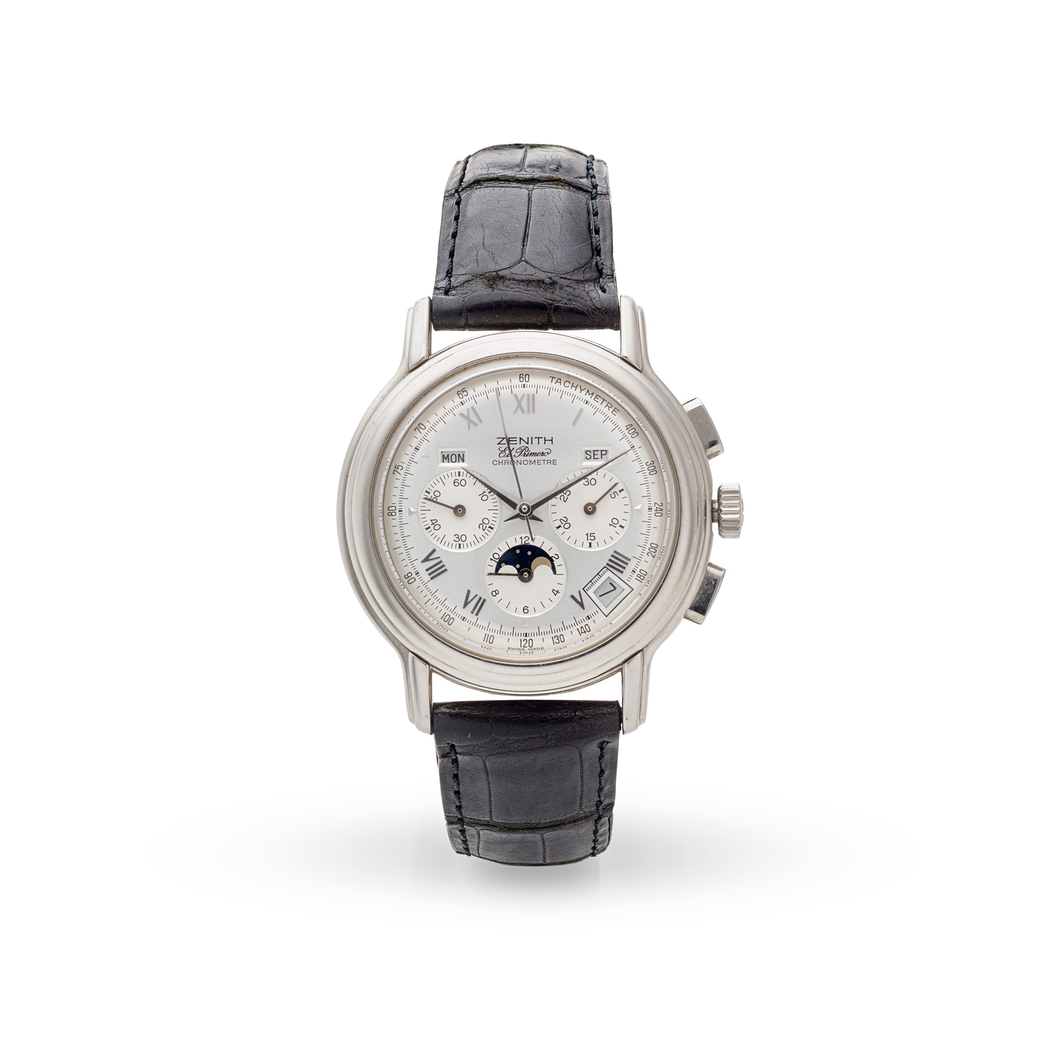 Zenith: a stainless steel wrist watch
